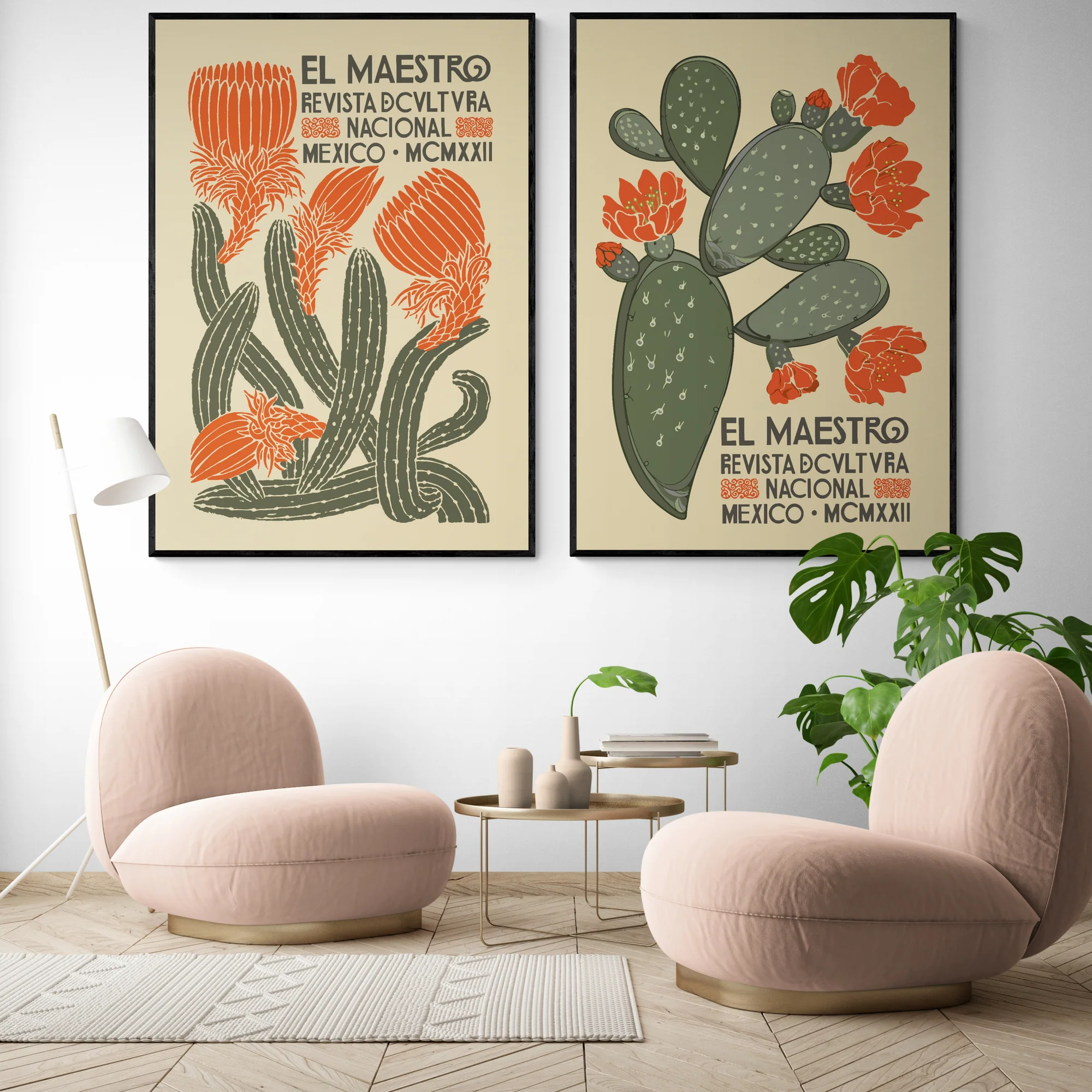 2x Mexican Flower Market Prints - Image 2