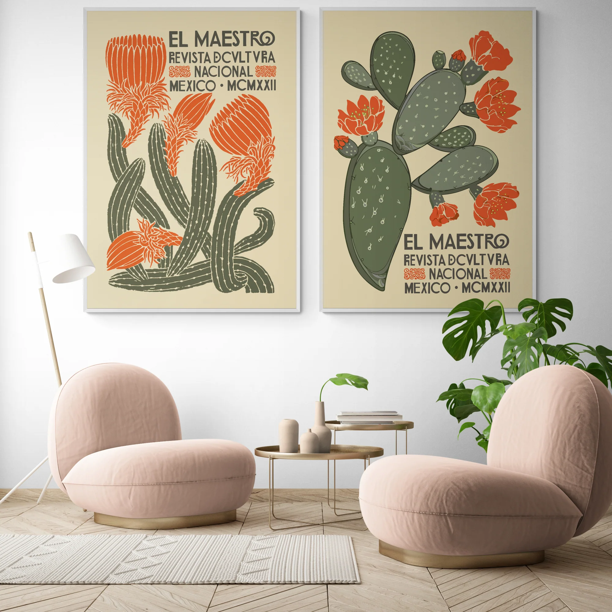 2x Mexican Flower Market Prints - Image 4