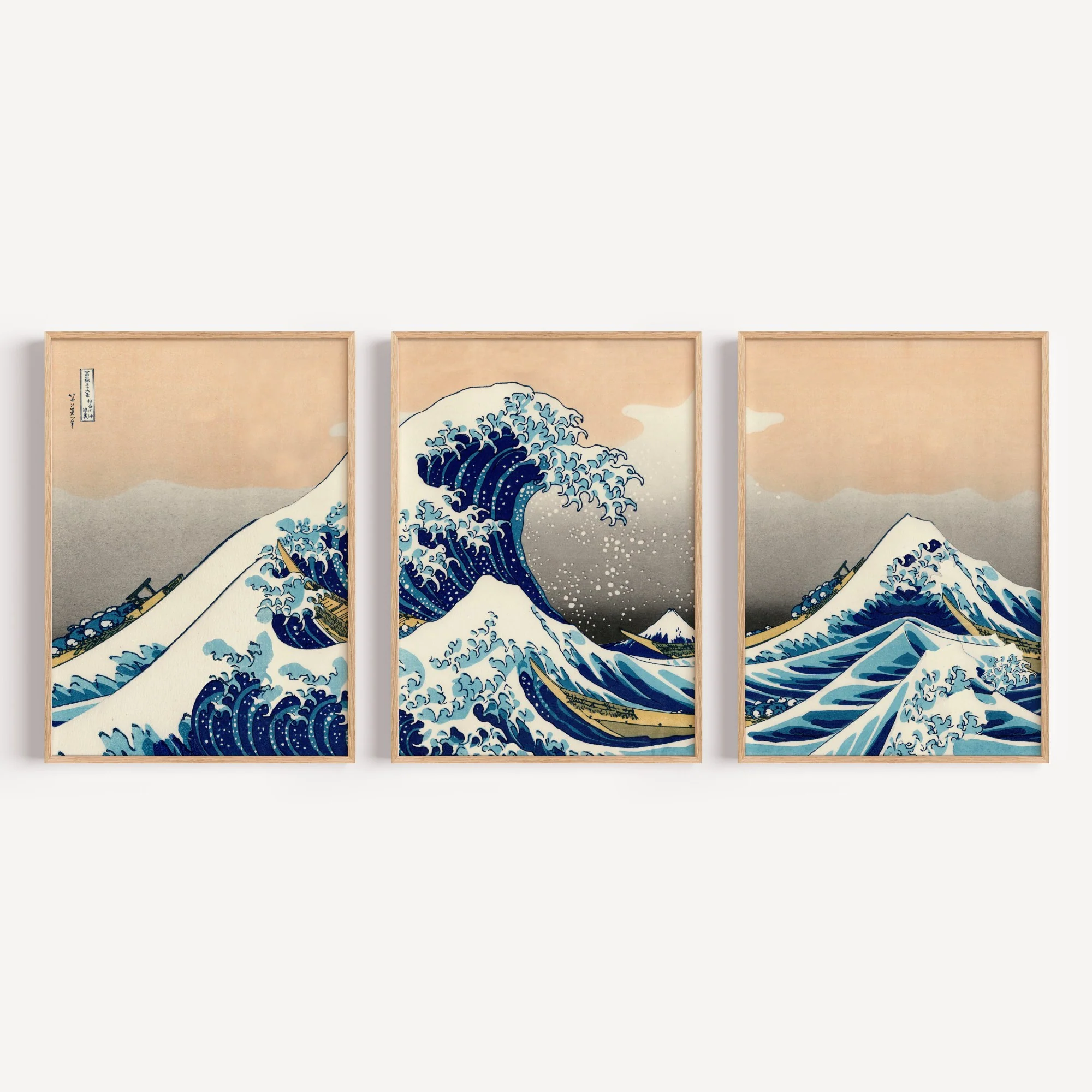 3x Great Wave Exhibitions by Hokusai