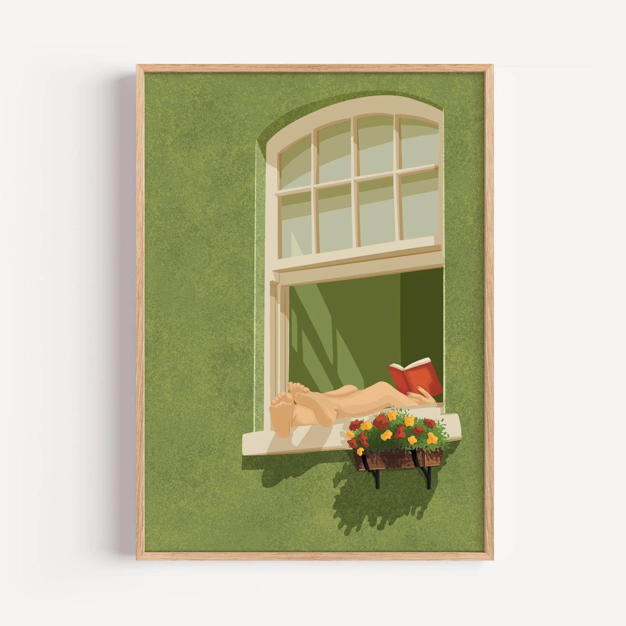 Afternoon Reading Woman Art Print