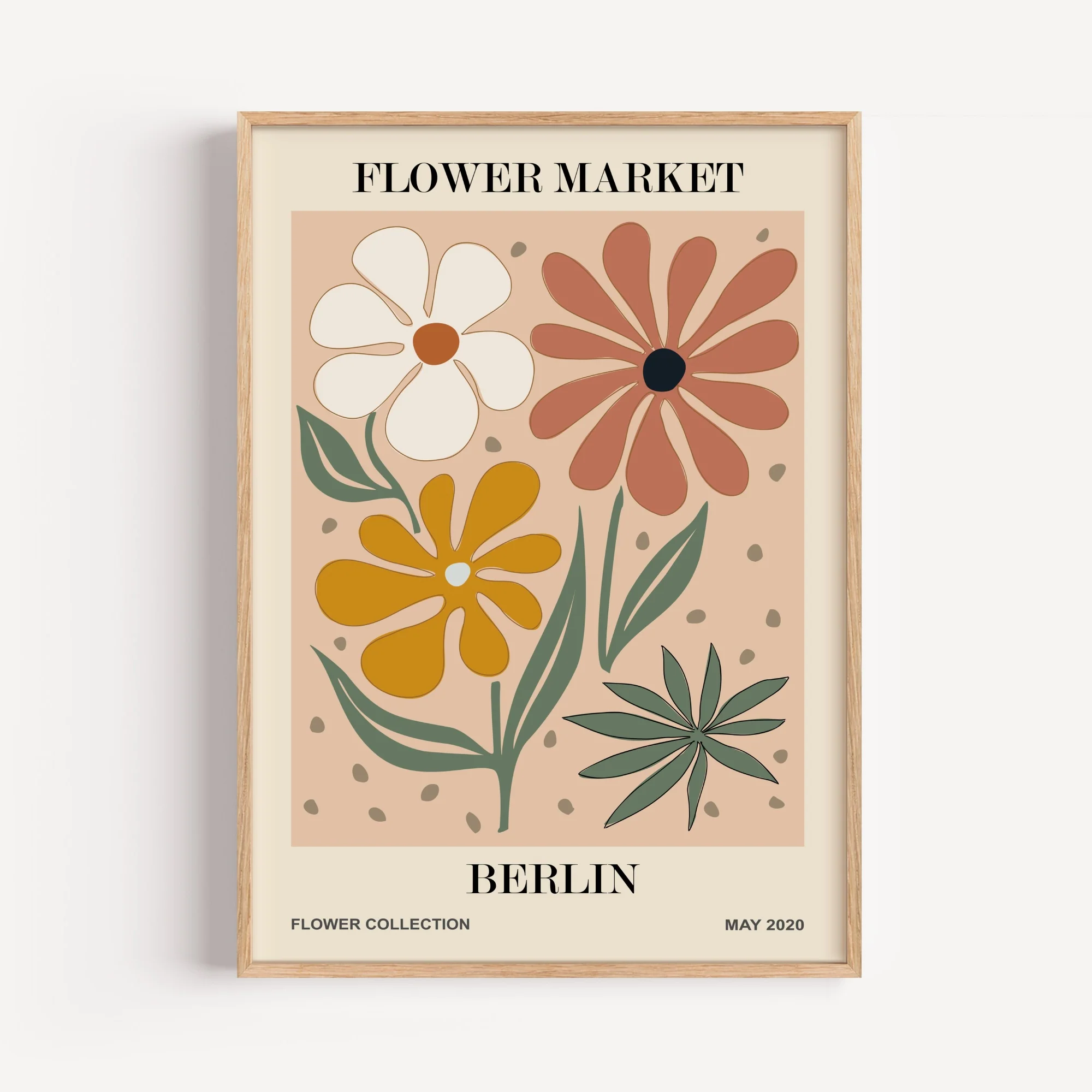 Berlin Flower Market Art Print
