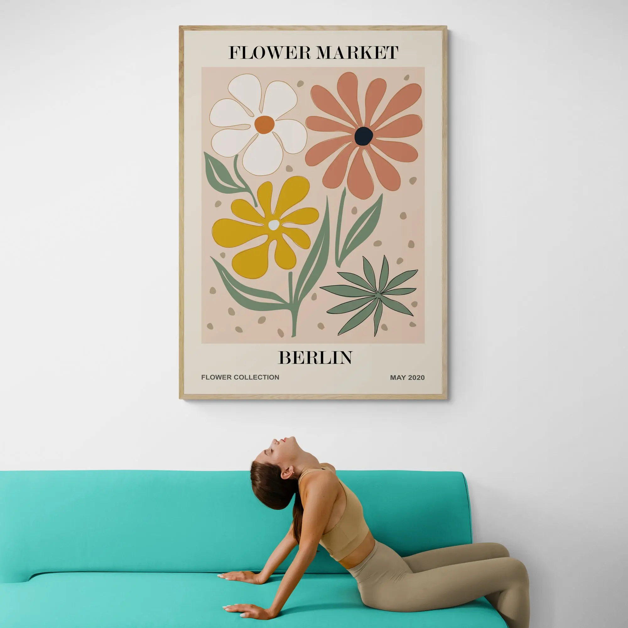Berlin Flower Market Art Print - Image 2
