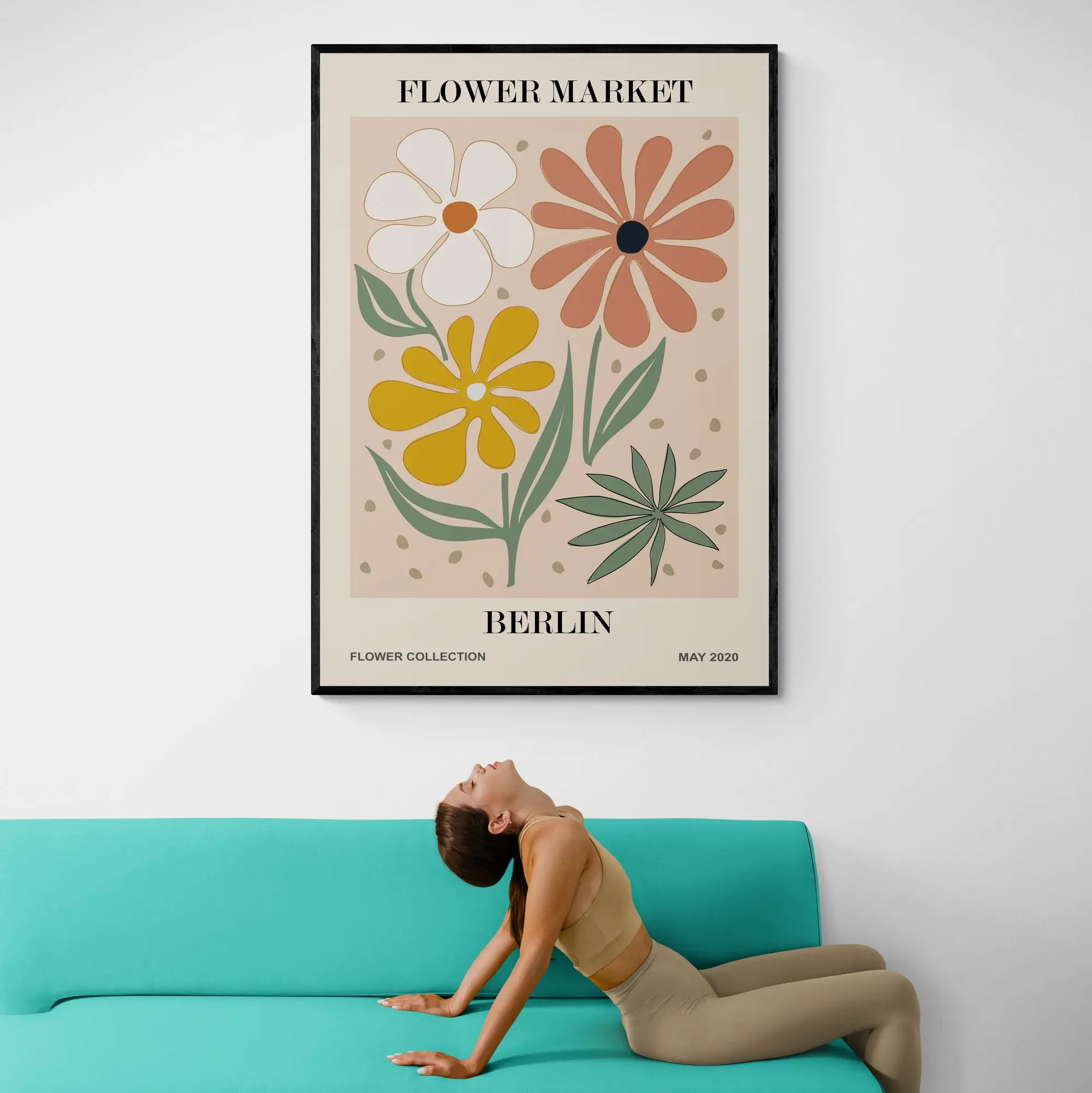 Berlin Flower Market Art Print - Image 3