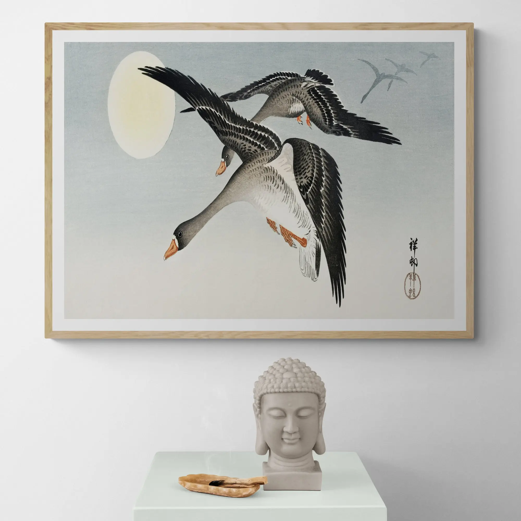 Birds At Full Moon by Ohara Koson - Image 3