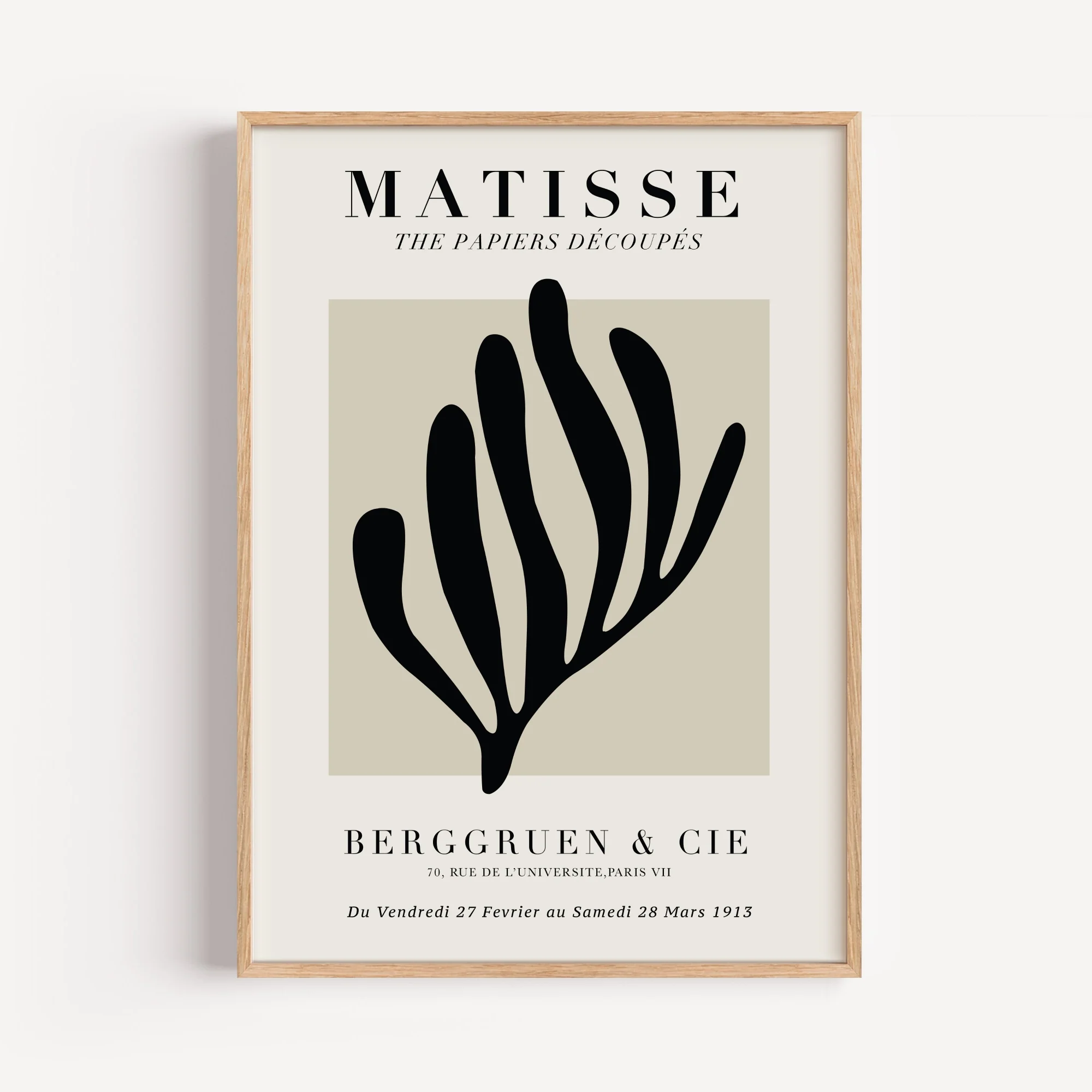 Black Coral Henri Matisse Art Print