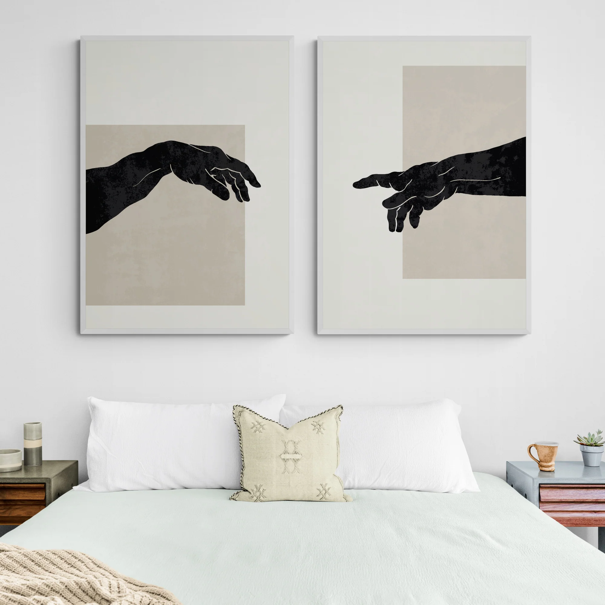 The Creation Of Adam Hands Set by Michelangelo - Image 4