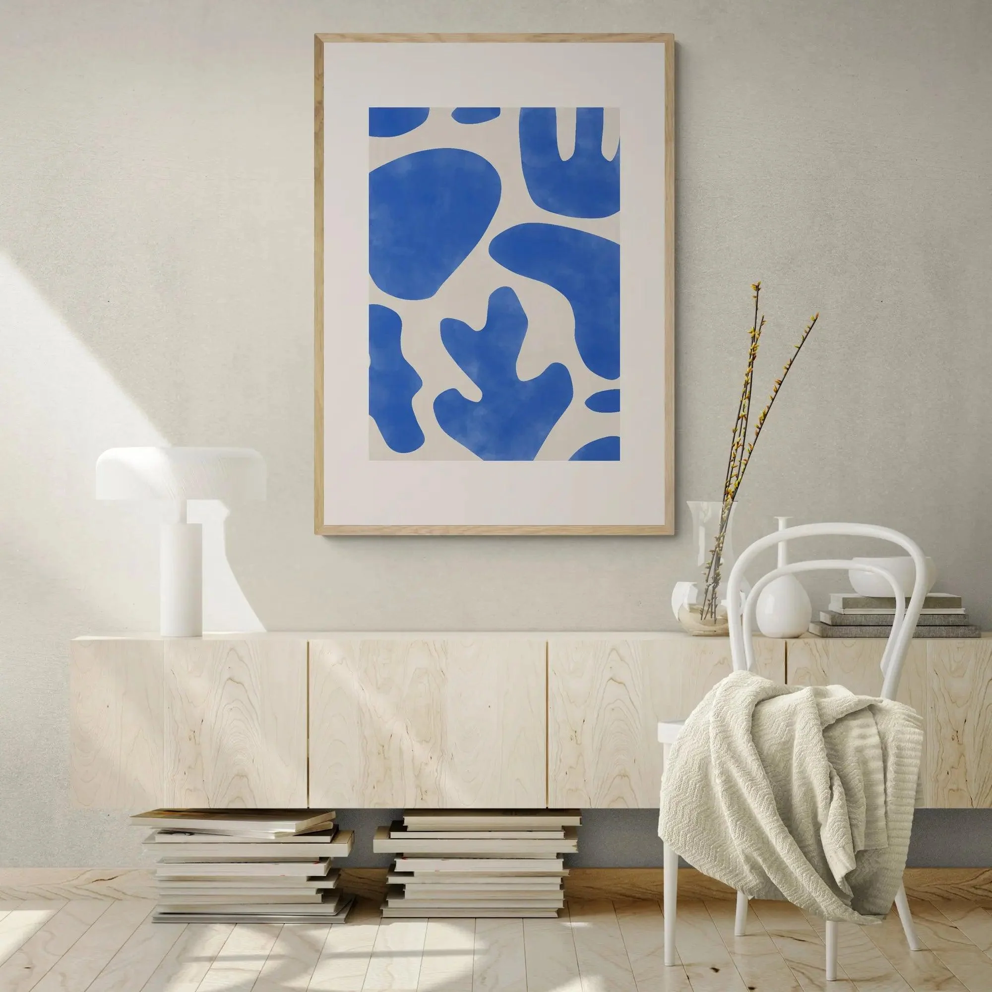 Blue Coral Abstract by Elena Ristova - Image 2