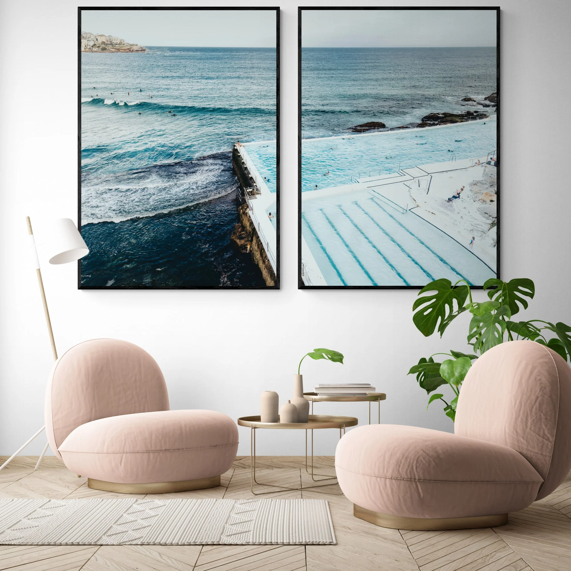 Bondi Rockpools | Set of 2 Art Prints - Image 2