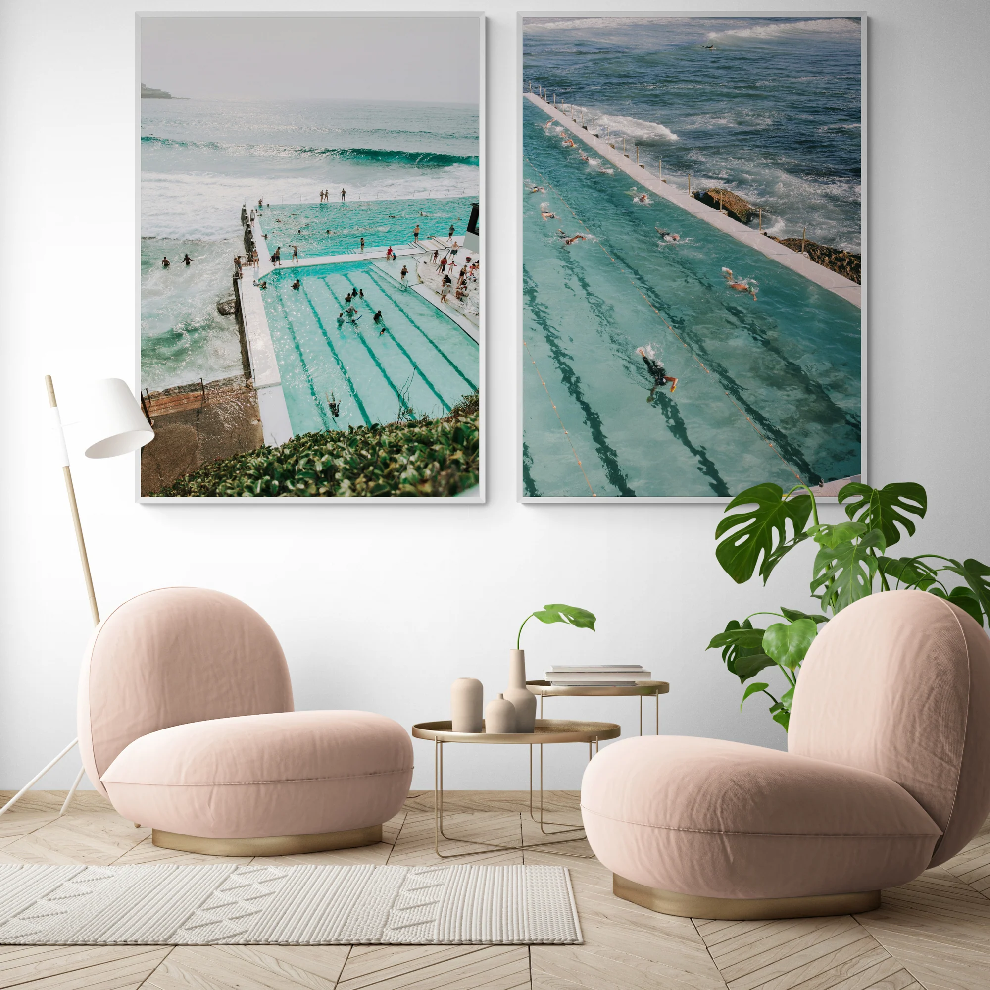 Bondi Swimmers | Set of 2 Art Prints - Image 3