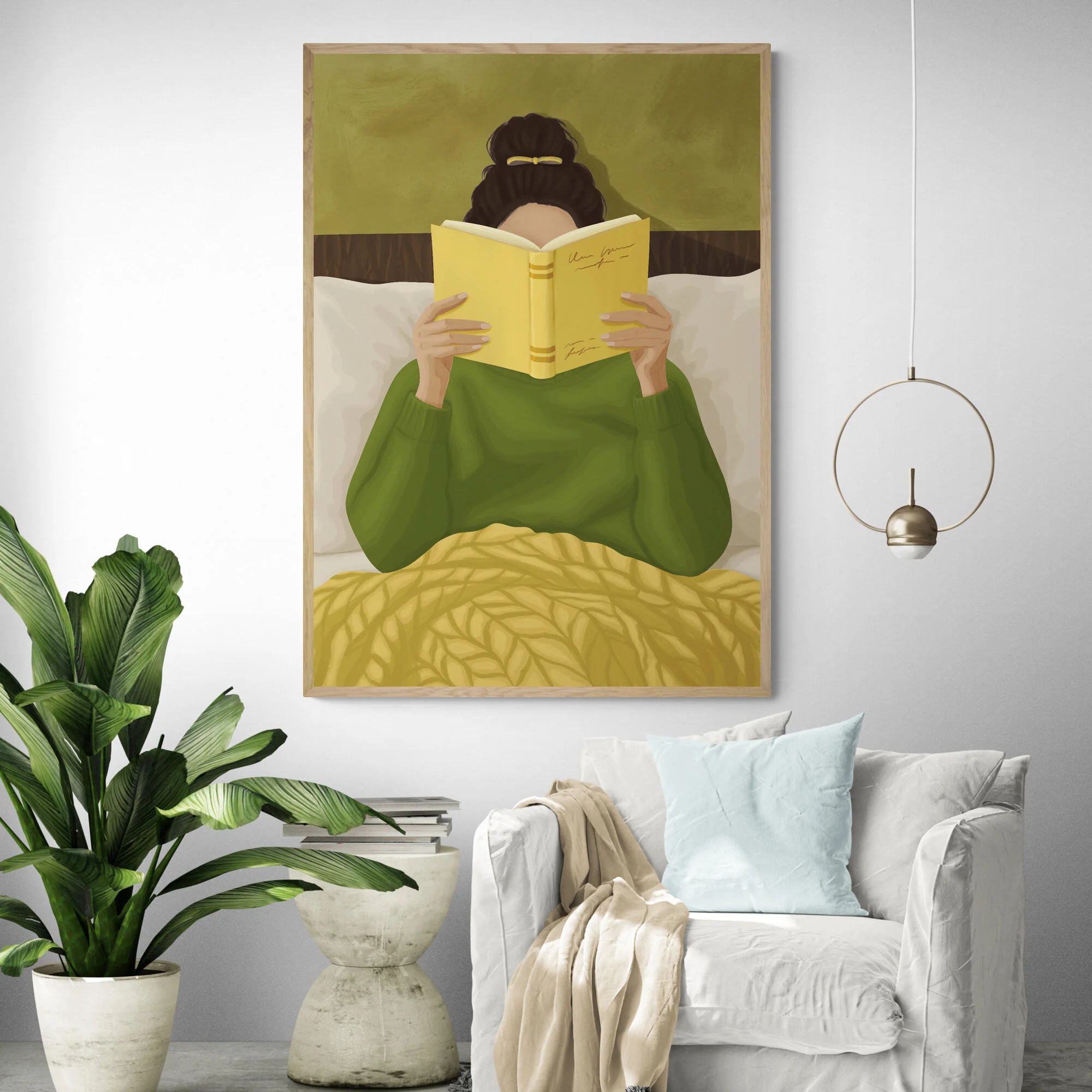 Book Worm Art Print - Image 4