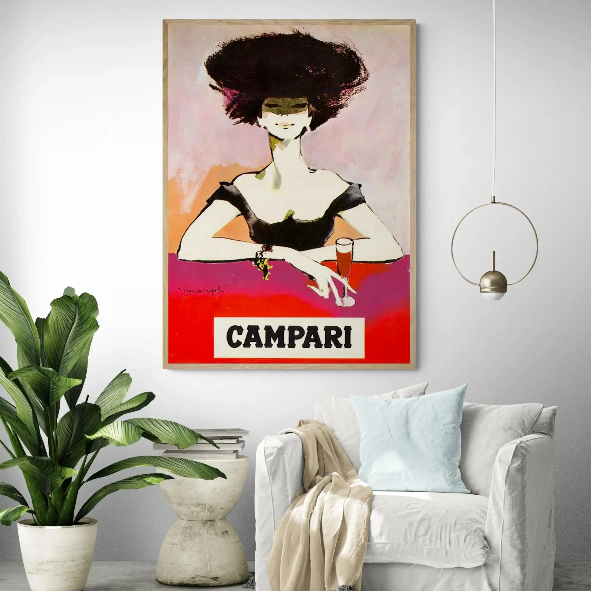 Campari Woman Vintage Art Poster - Image 2
