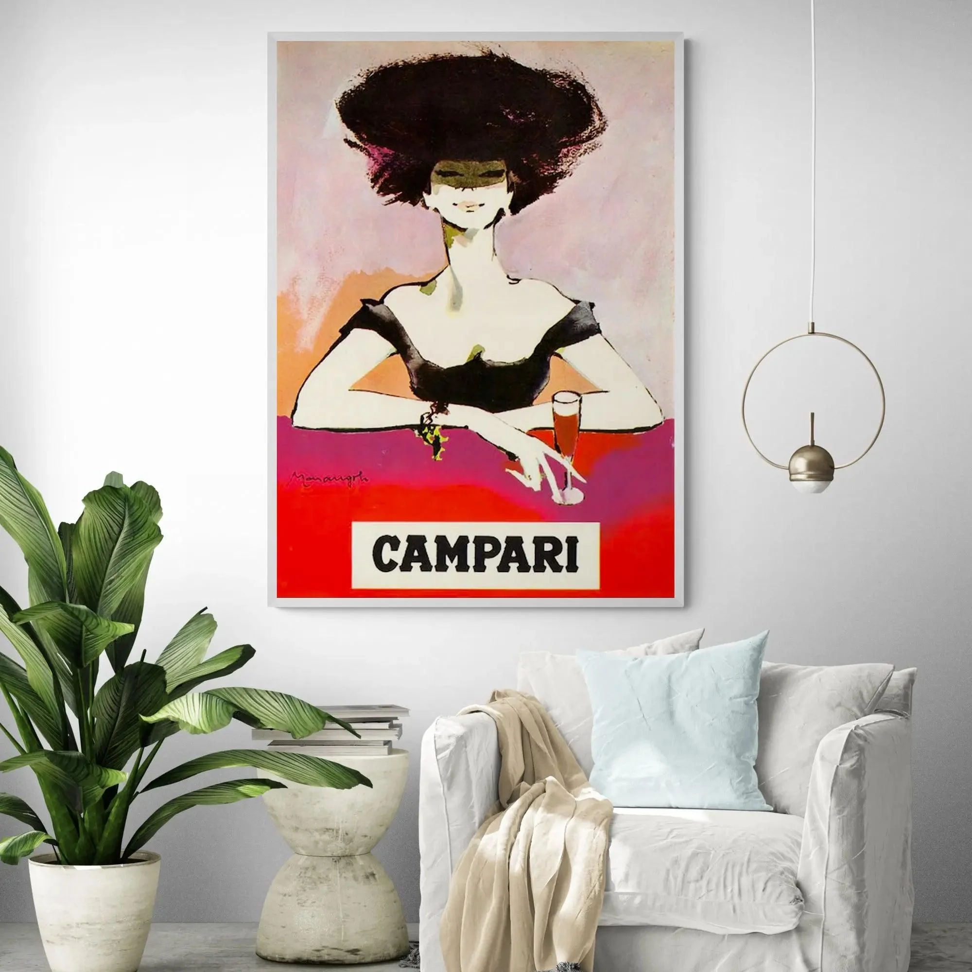 Campari Woman Vintage Art Poster - Image 3