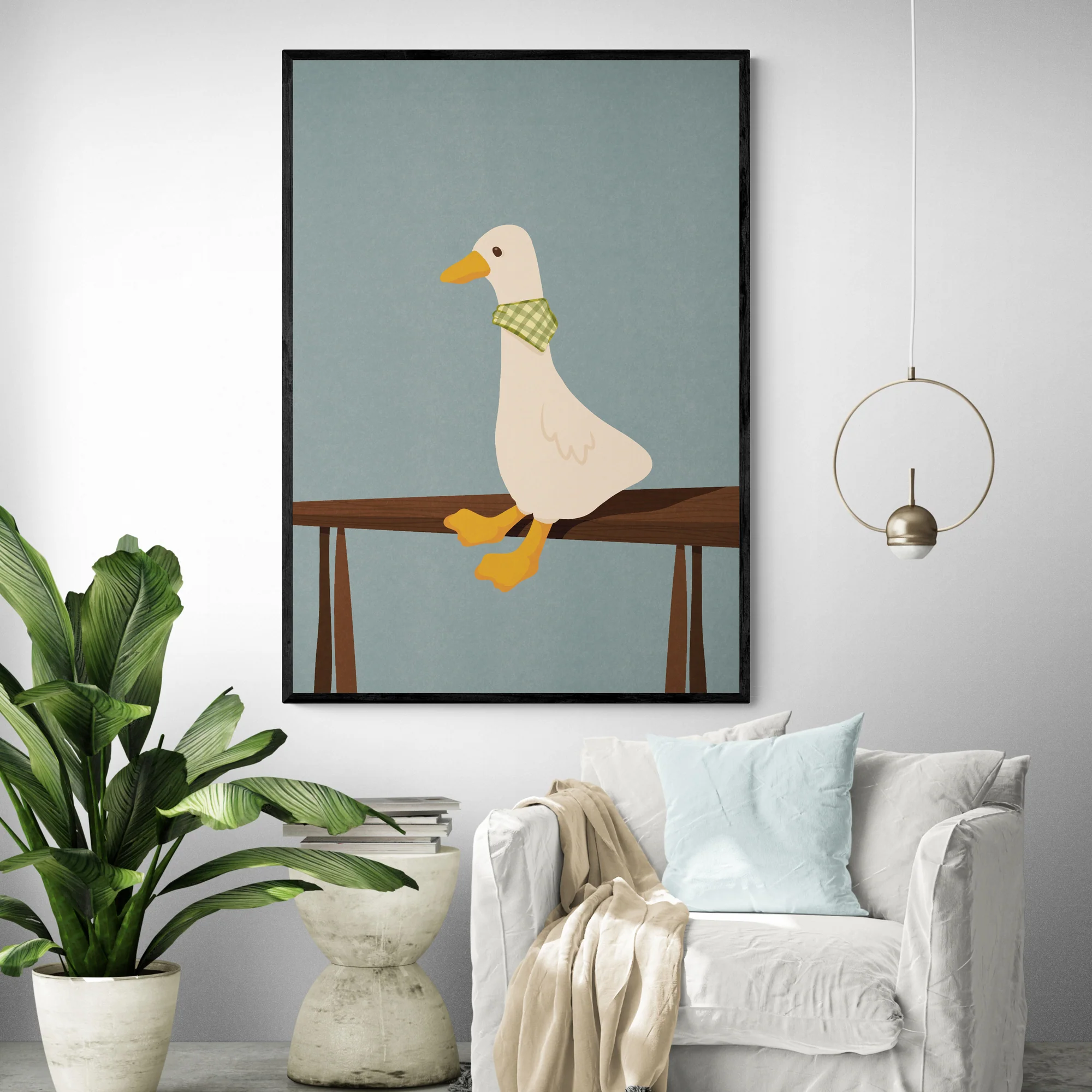 Charming Goose Art Print - Image 3