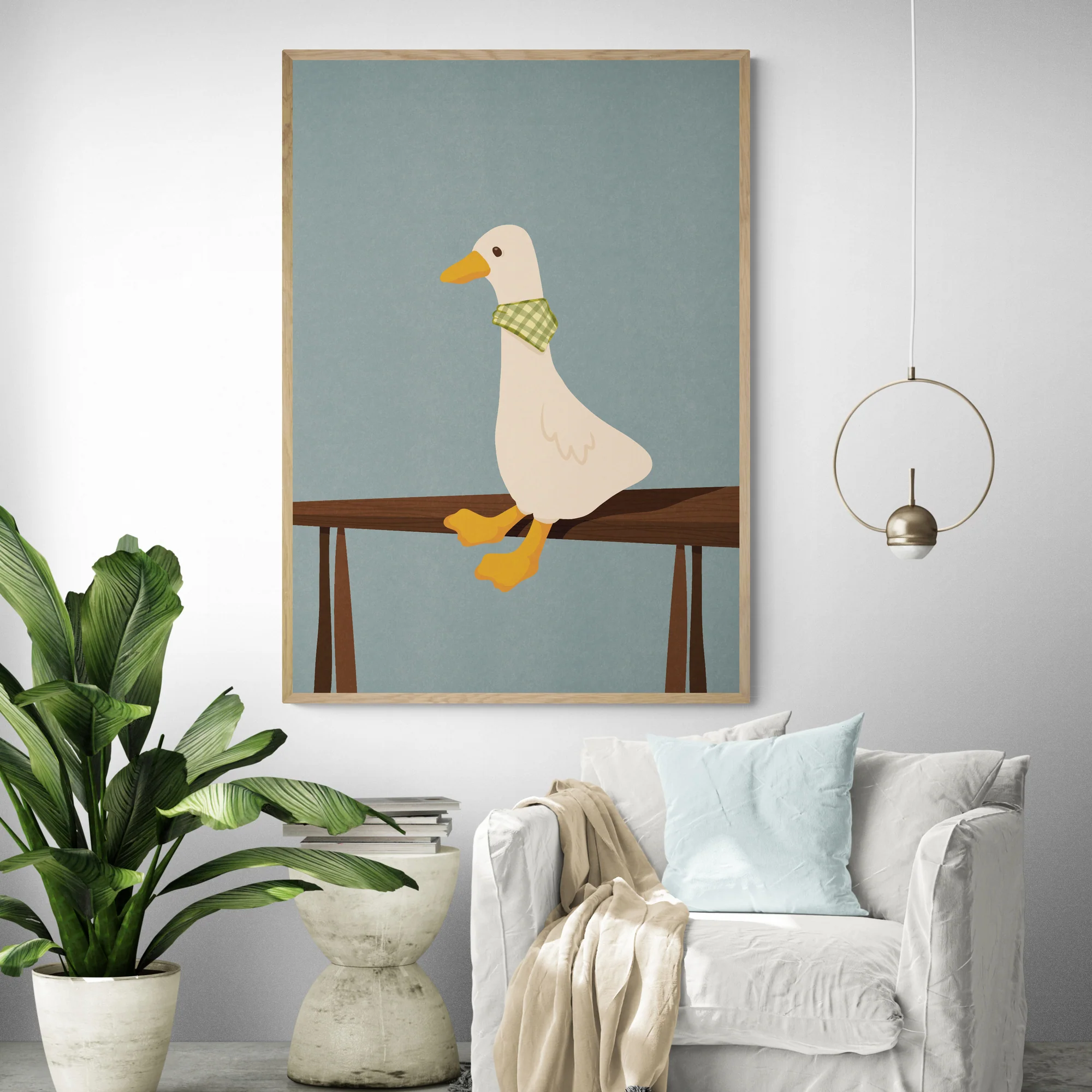 Charming Goose Art Print - Image 4