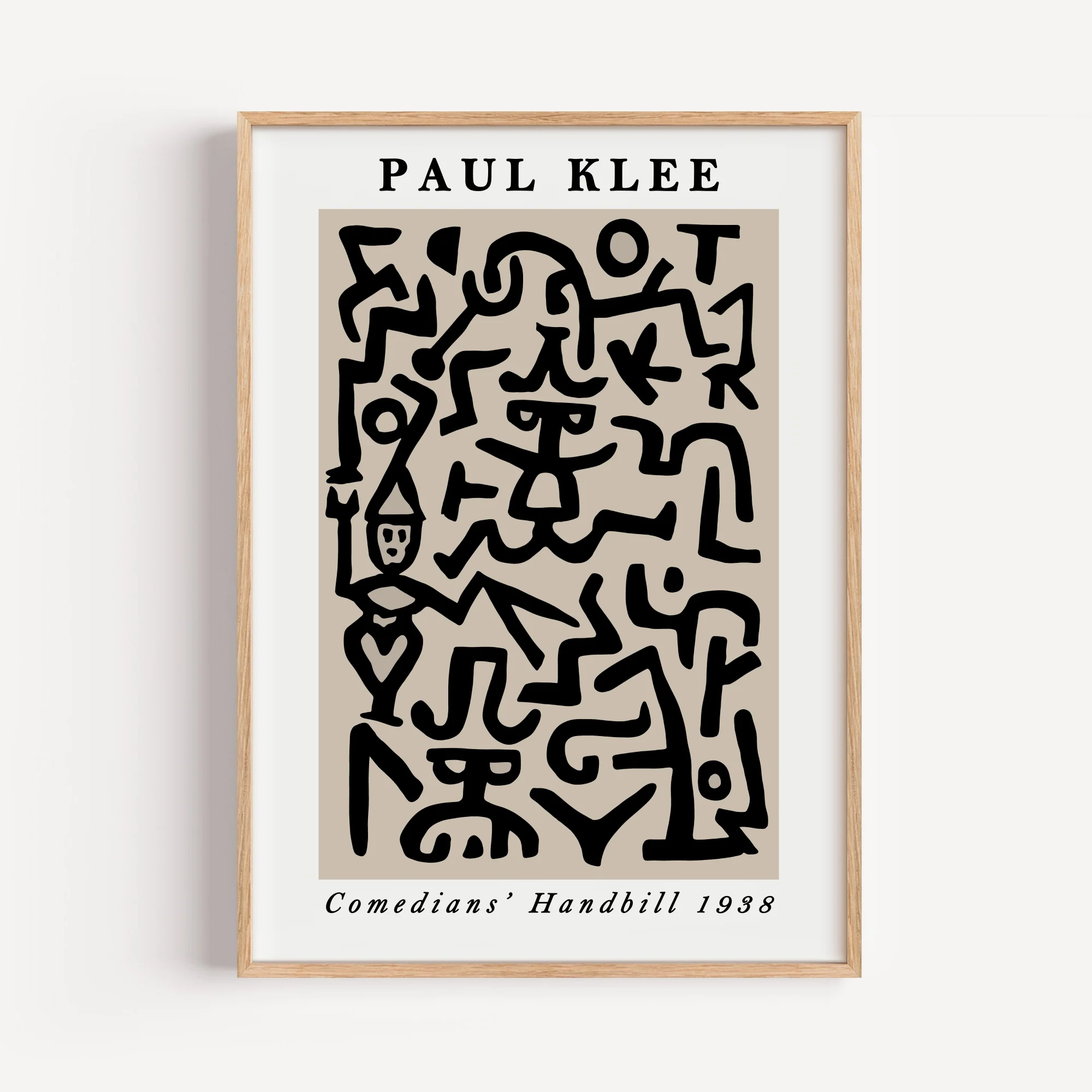 Comedians Handbill by Paul Klee
