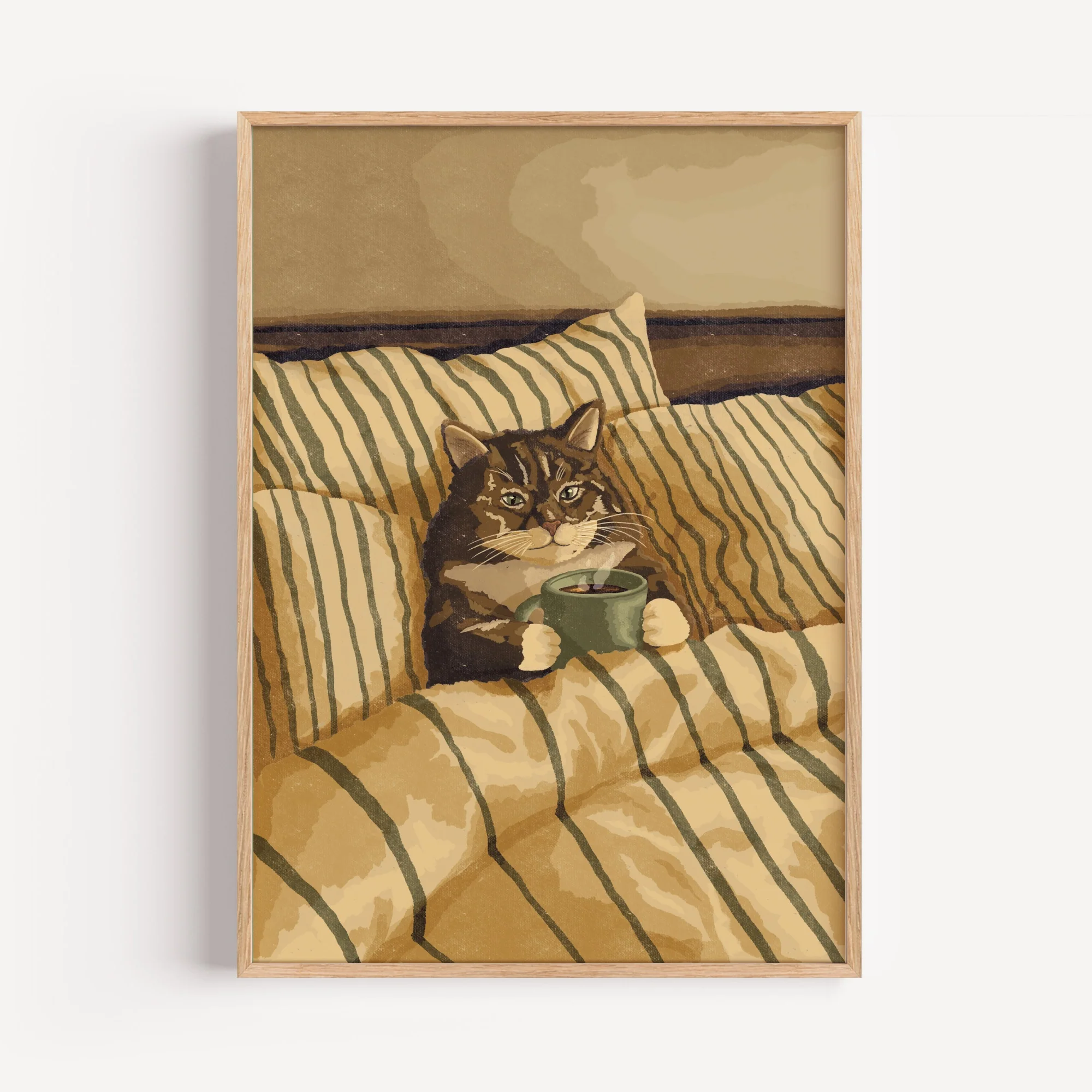 Cozy Cat Art Print