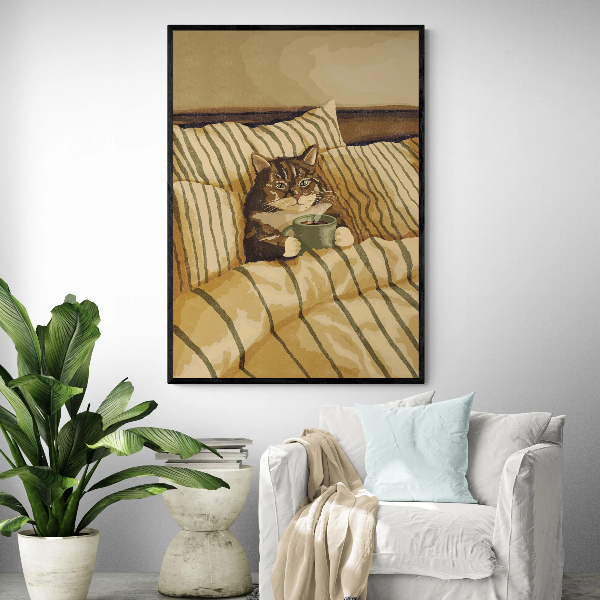 Cozy Cat Art Print - Image 2