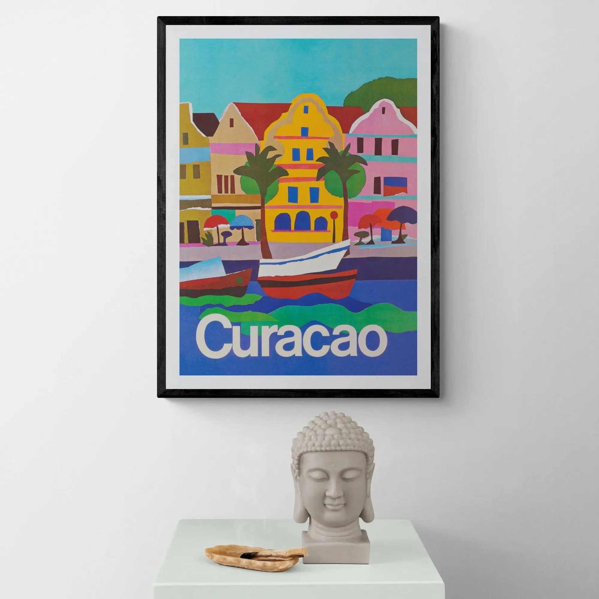 Curacao Vintage Travel Poster - Image 3