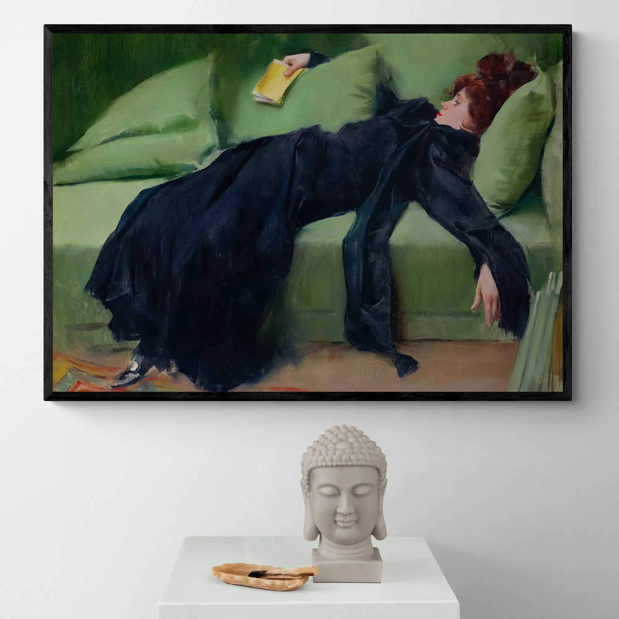 Decadent Young Woman Vintage Art Print - Image 3