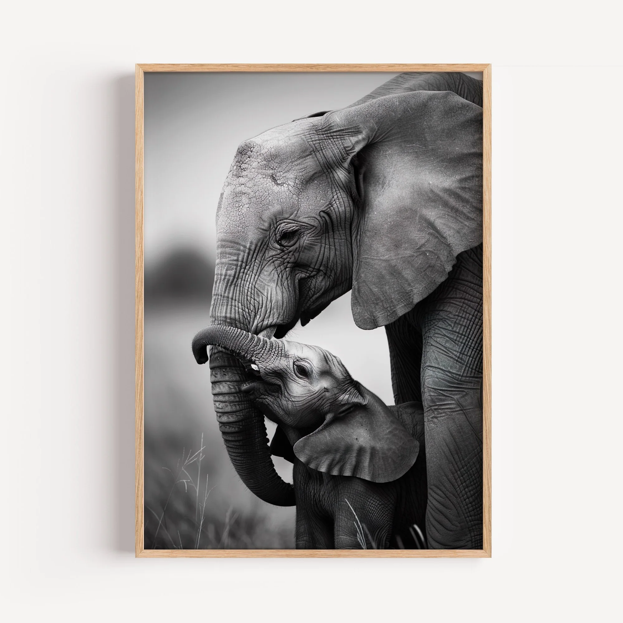 Eternal Bond Elephant Art Print