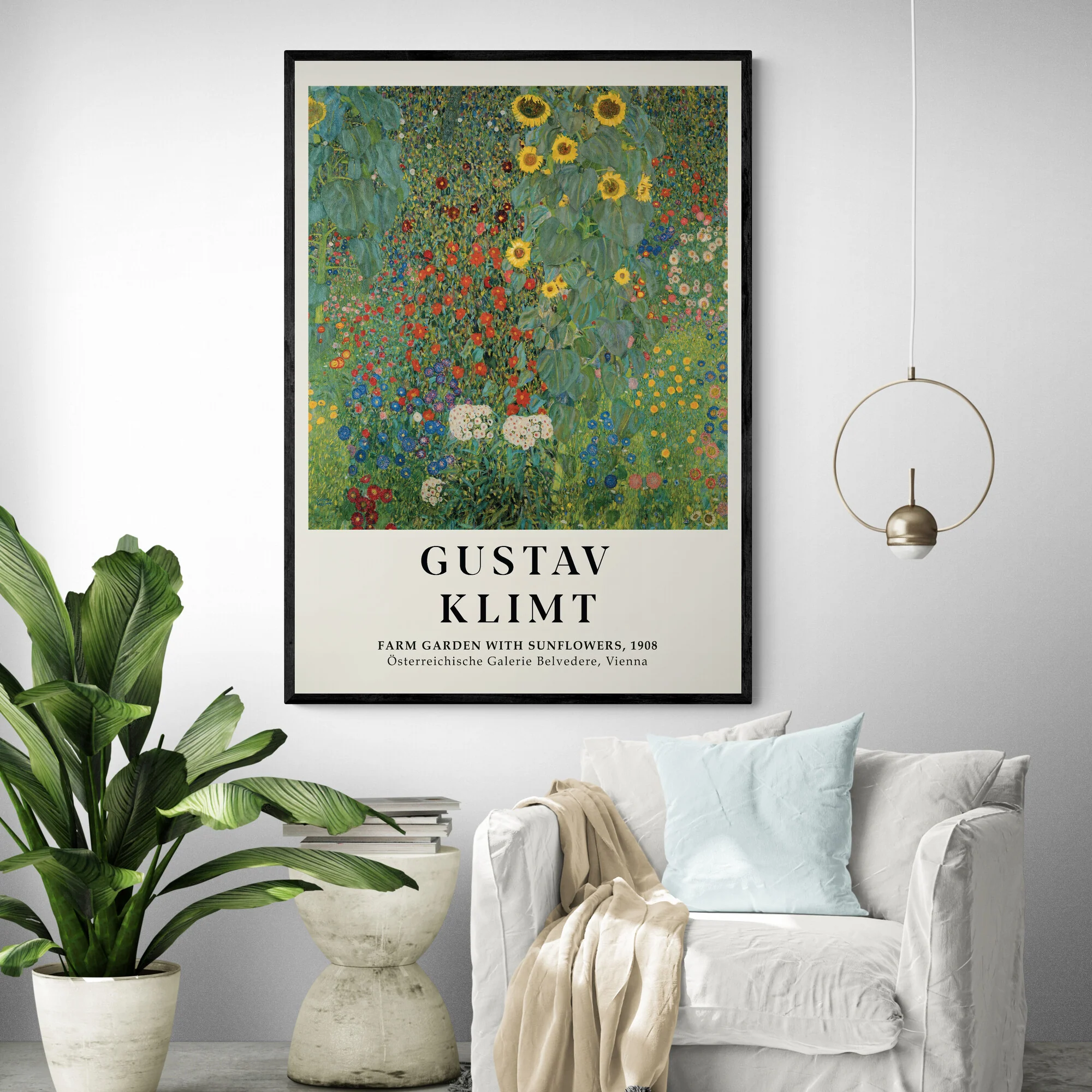 Farm Garden with Sunflowers 1907 by Gustav Klimt - Image 2