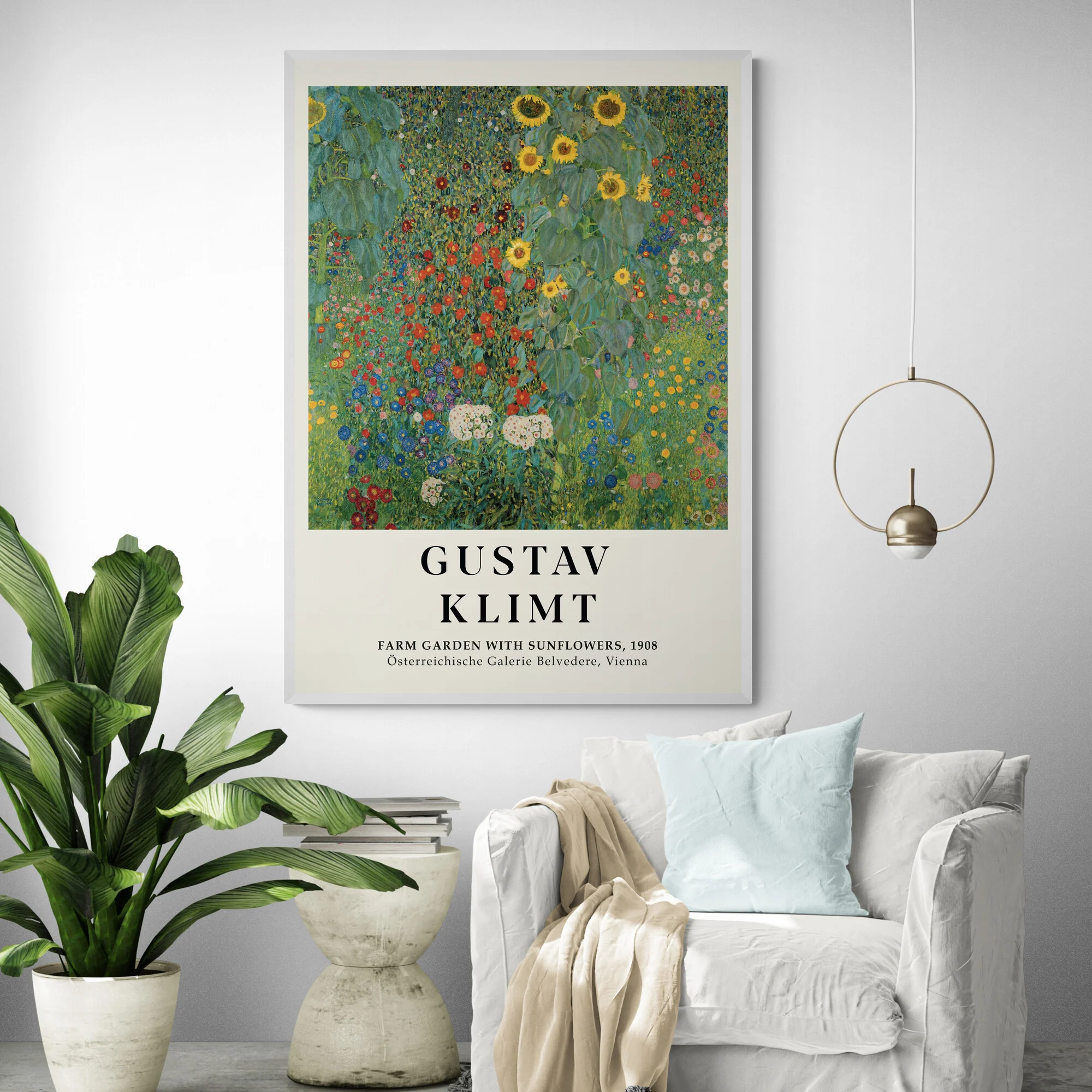 Farm Garden with Sunflowers 1907 by Gustav Klimt - Image 4