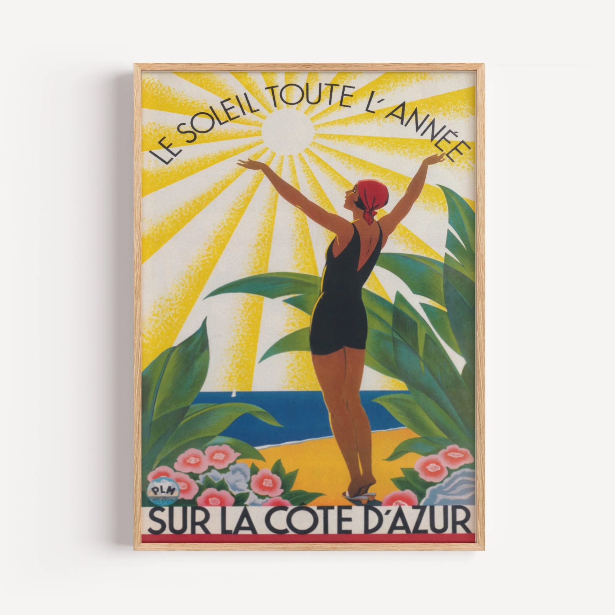 French Riviera Cote d'Azur Art Print