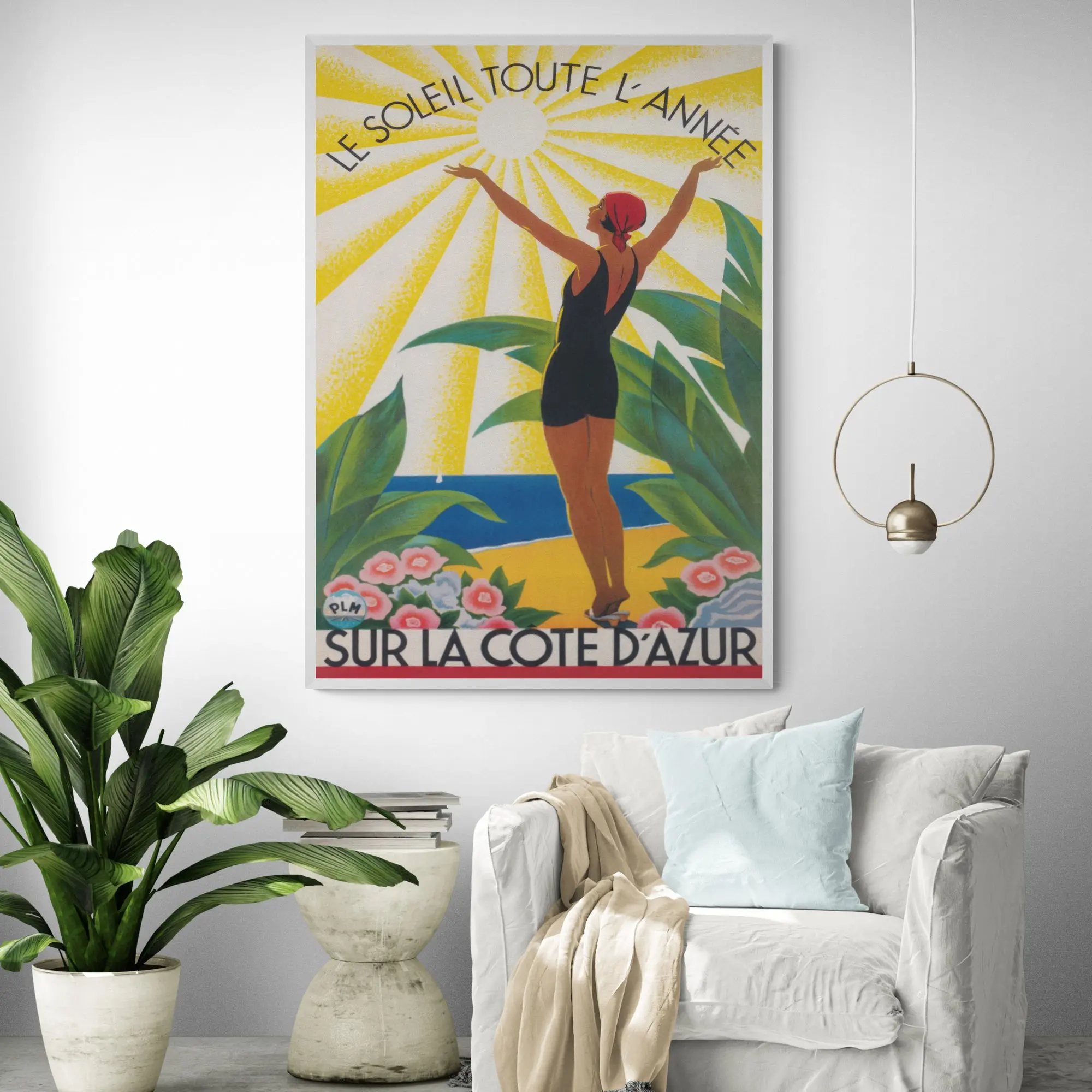 French Riviera Cote d'Azur Art Print - Image 4