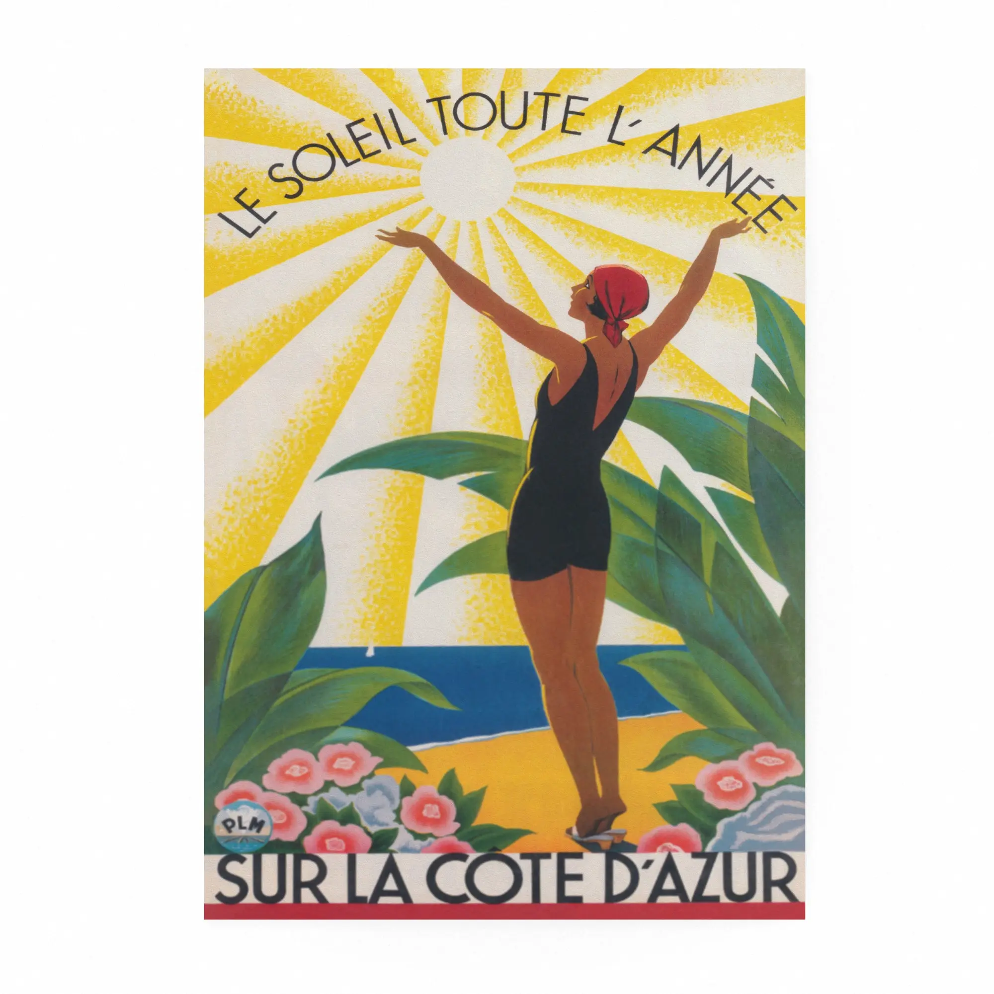 French Riviera Cote d'Azur Art Print - Image 5