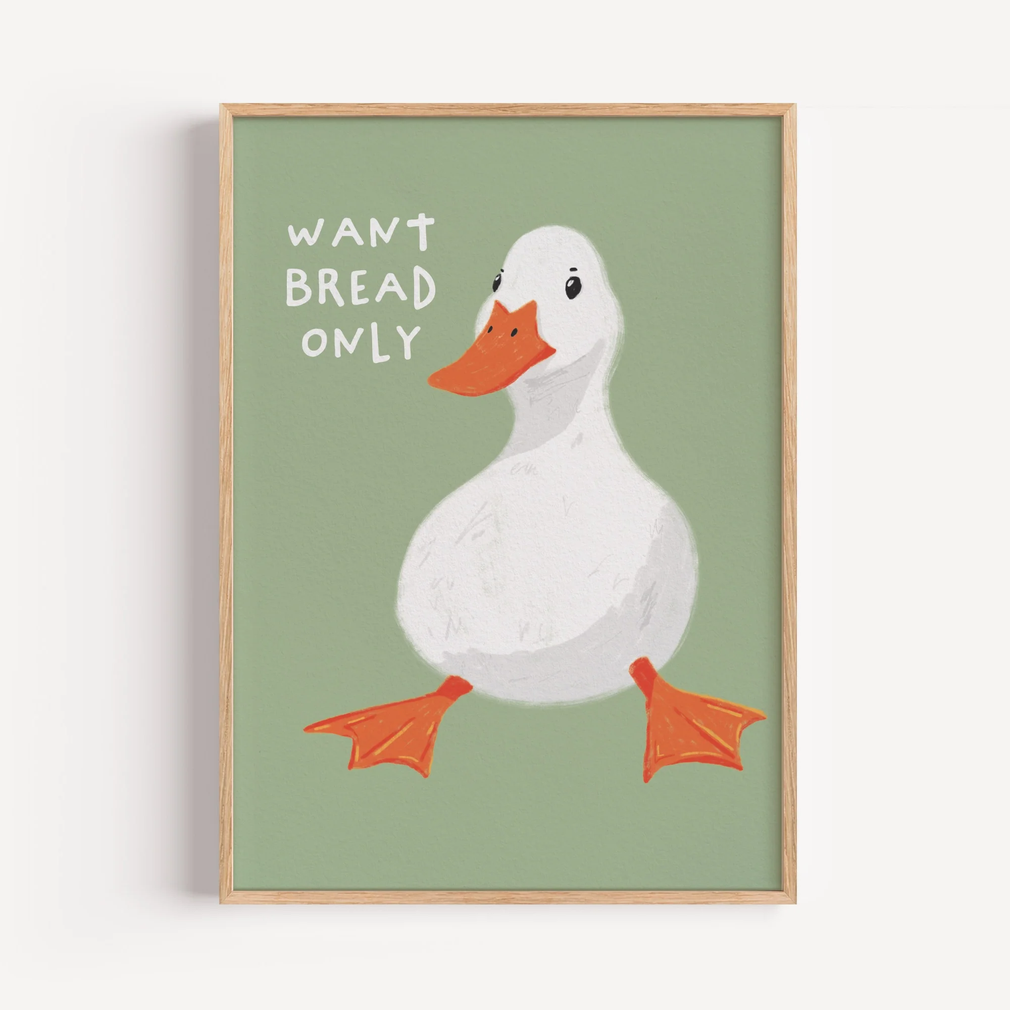 Fussy Duck Art Print