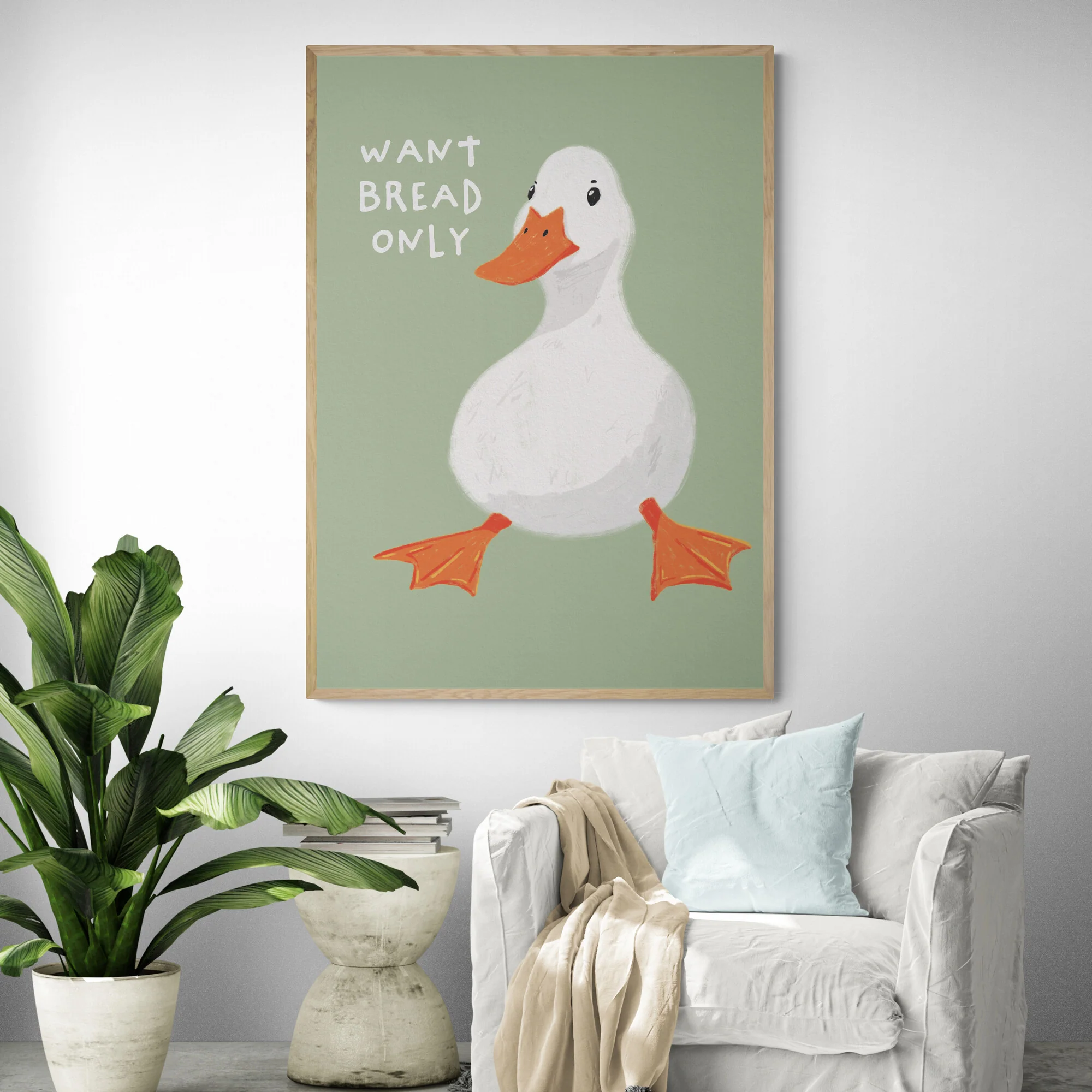 Fussy Duck Art Print - Image 3