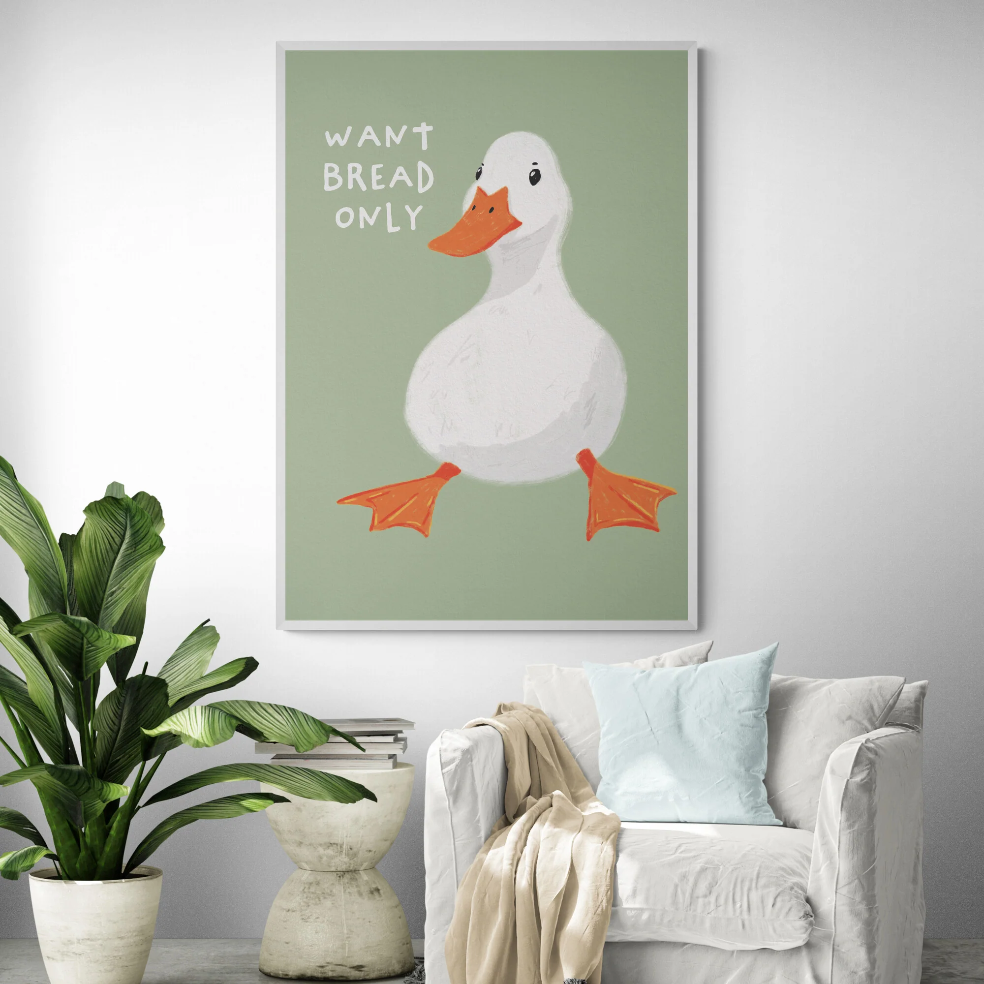 Fussy Duck Art Print - Image 4