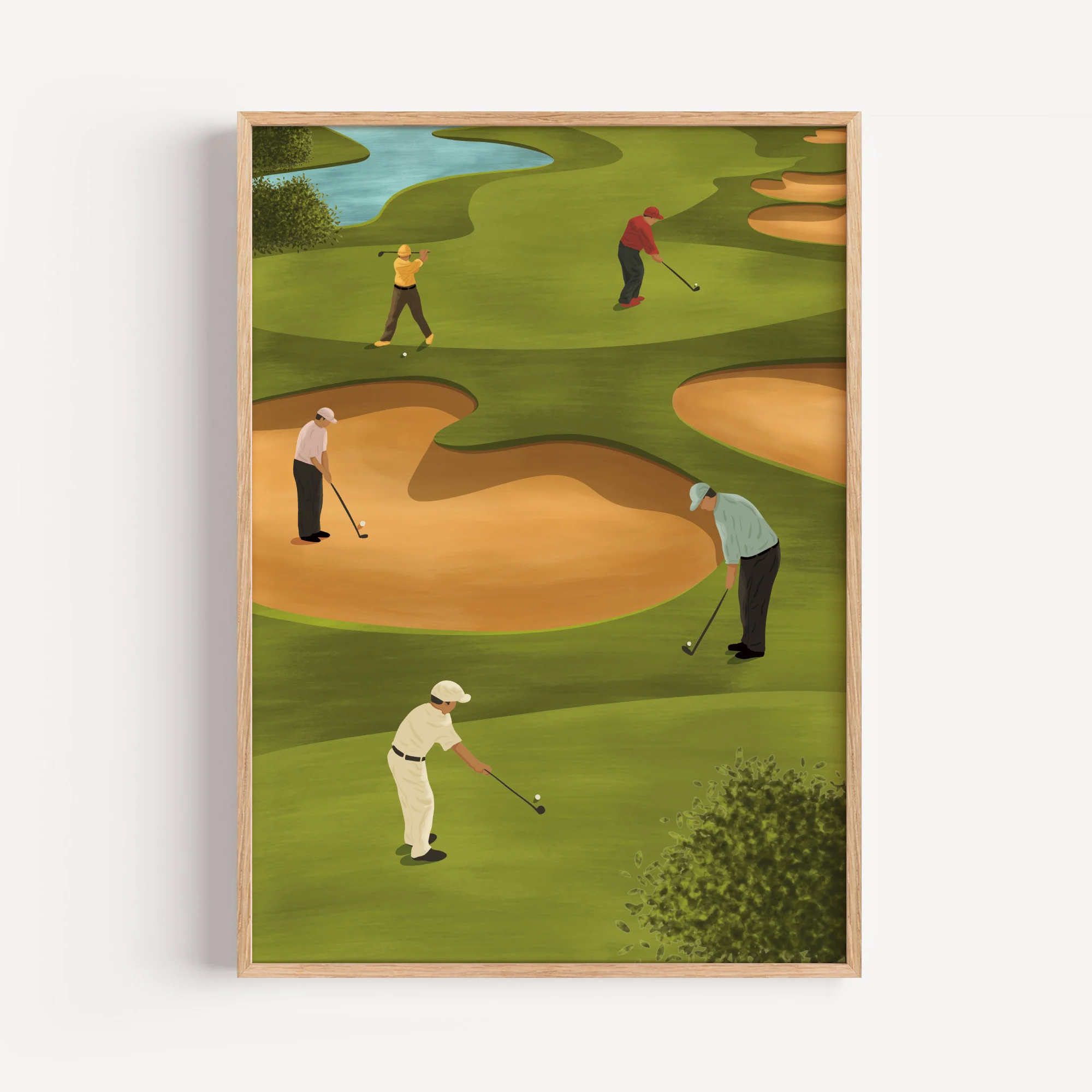 Golfers Art Print