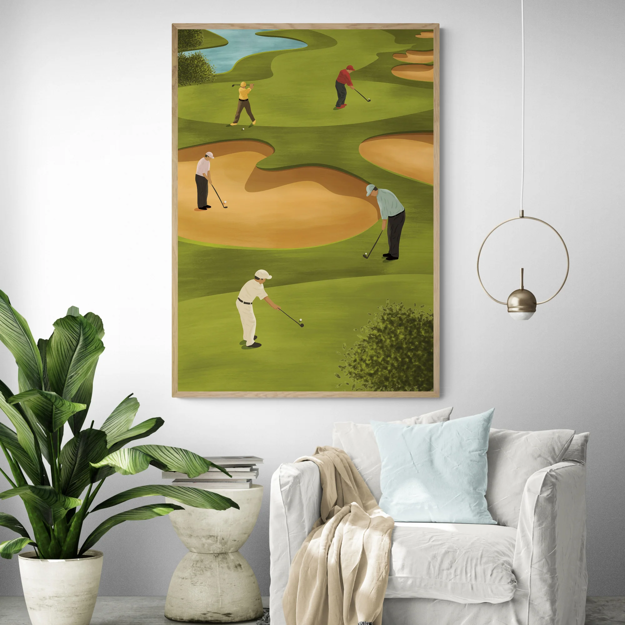 Golfers Art Print - Image 3