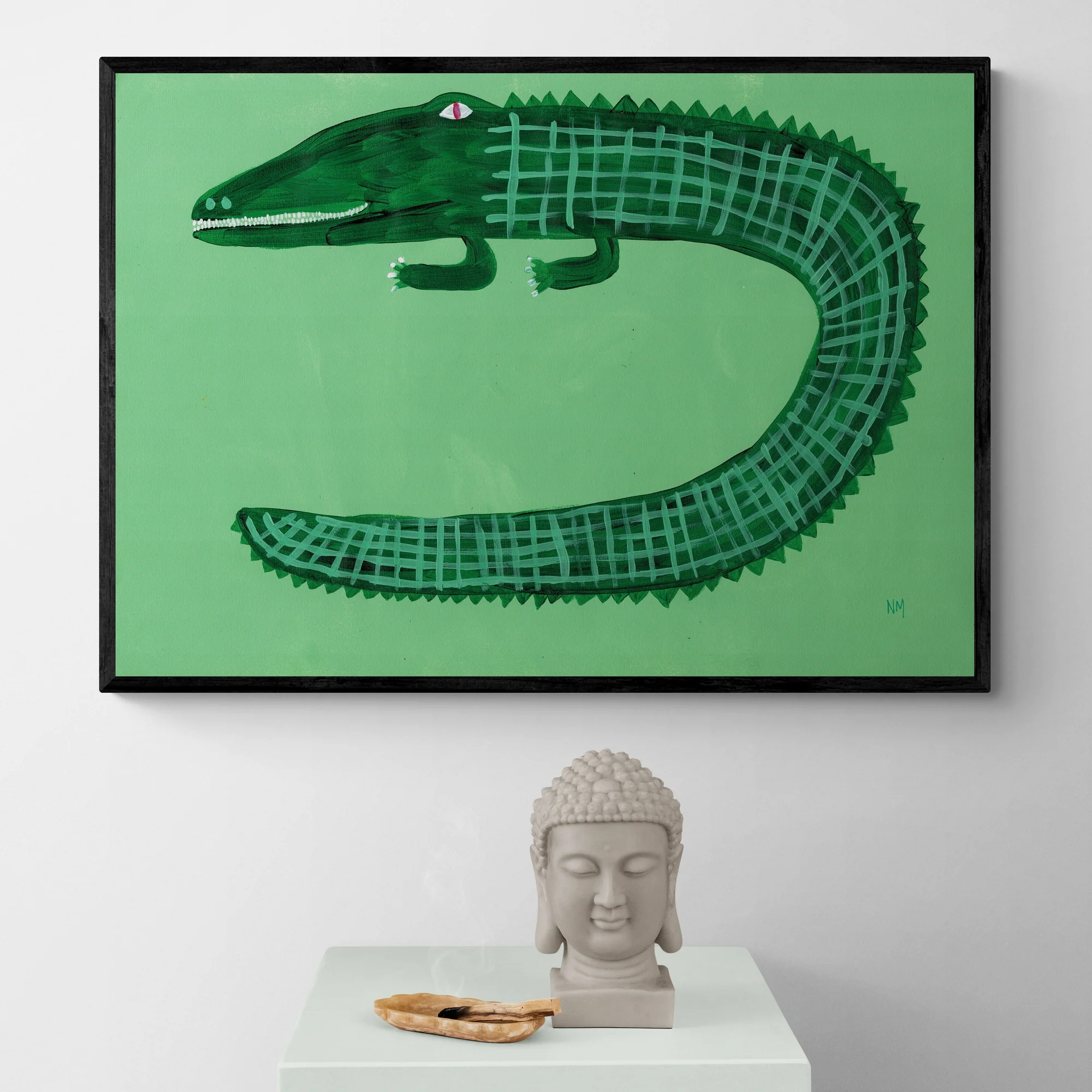 Green Crocodile by Nancy McKie - Image 2