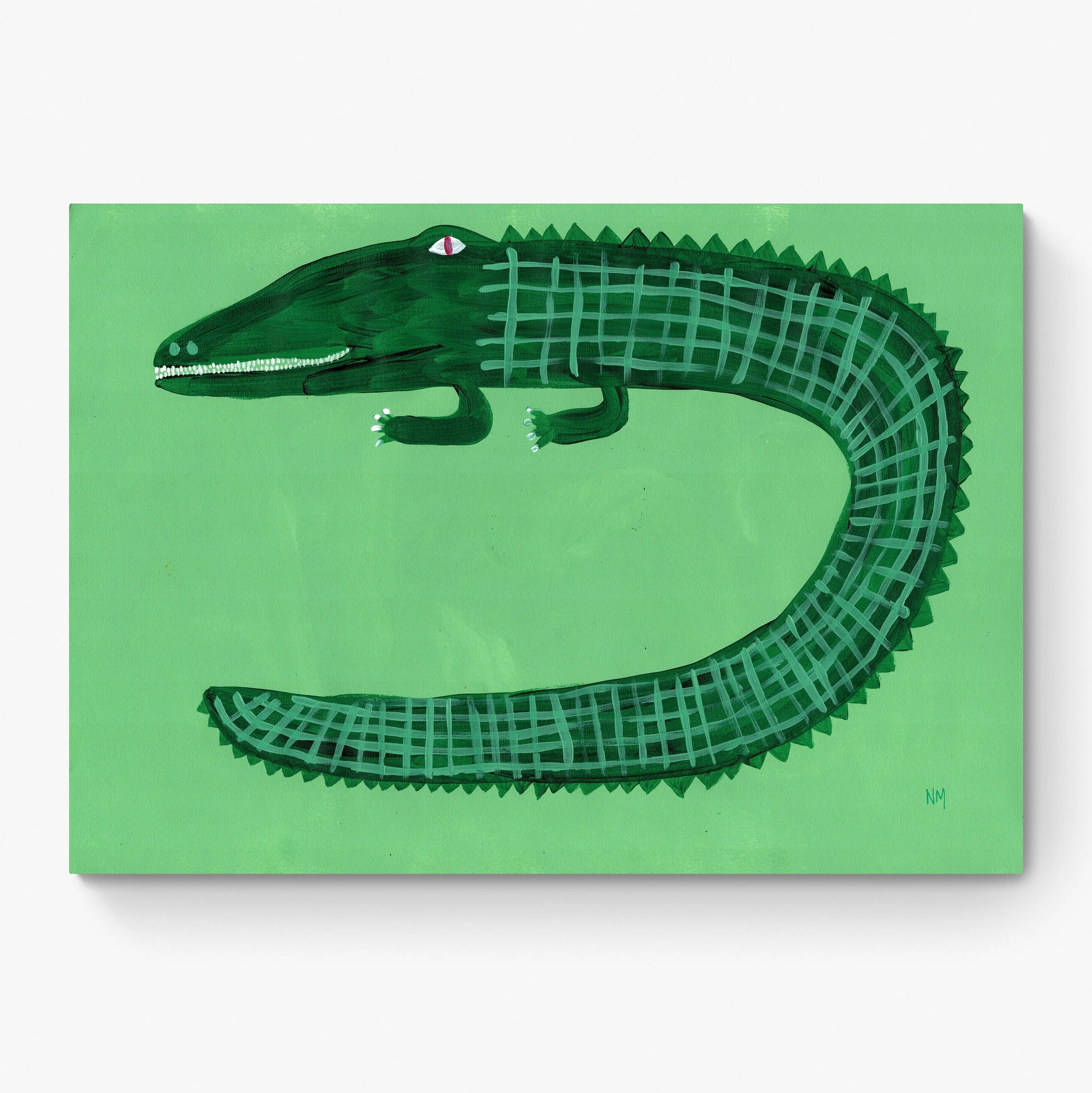 Green Crocodile by Nancy McKie - Image 3