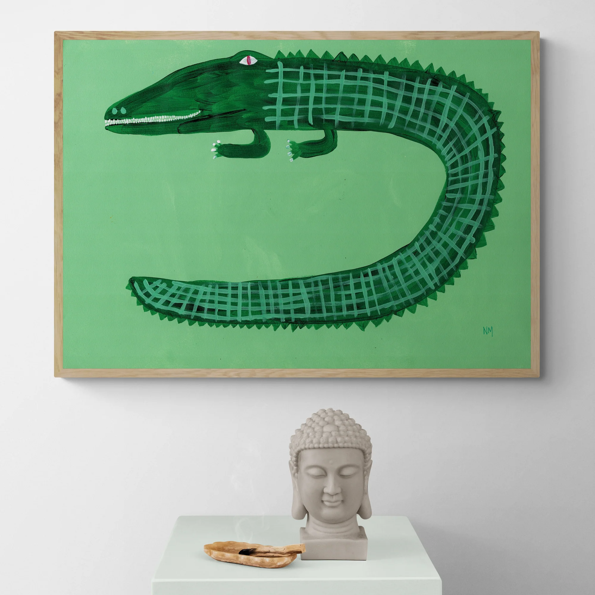 Green Crocodile by Nancy McKie - Image 4