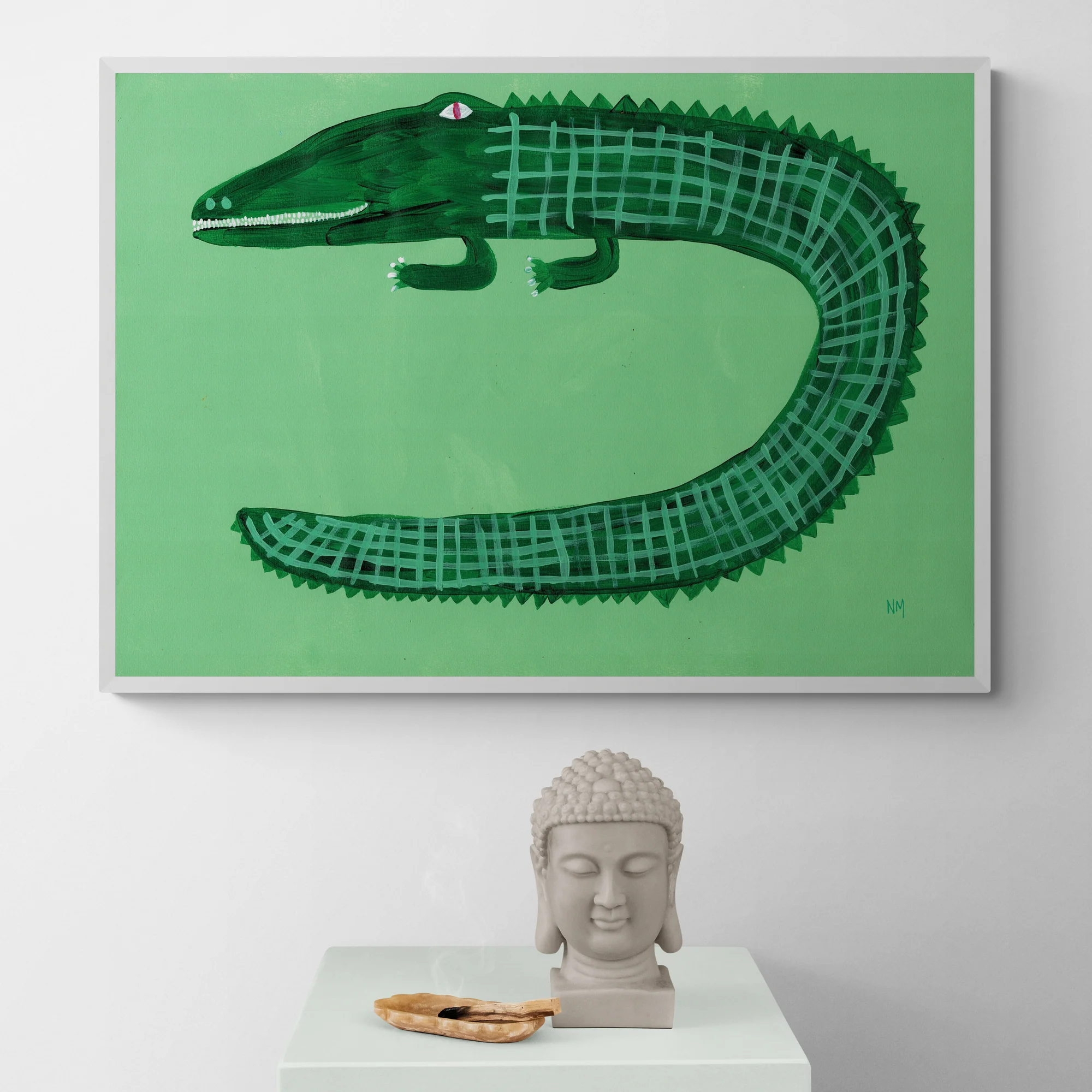 Green Crocodile by Nancy McKie - Image 5