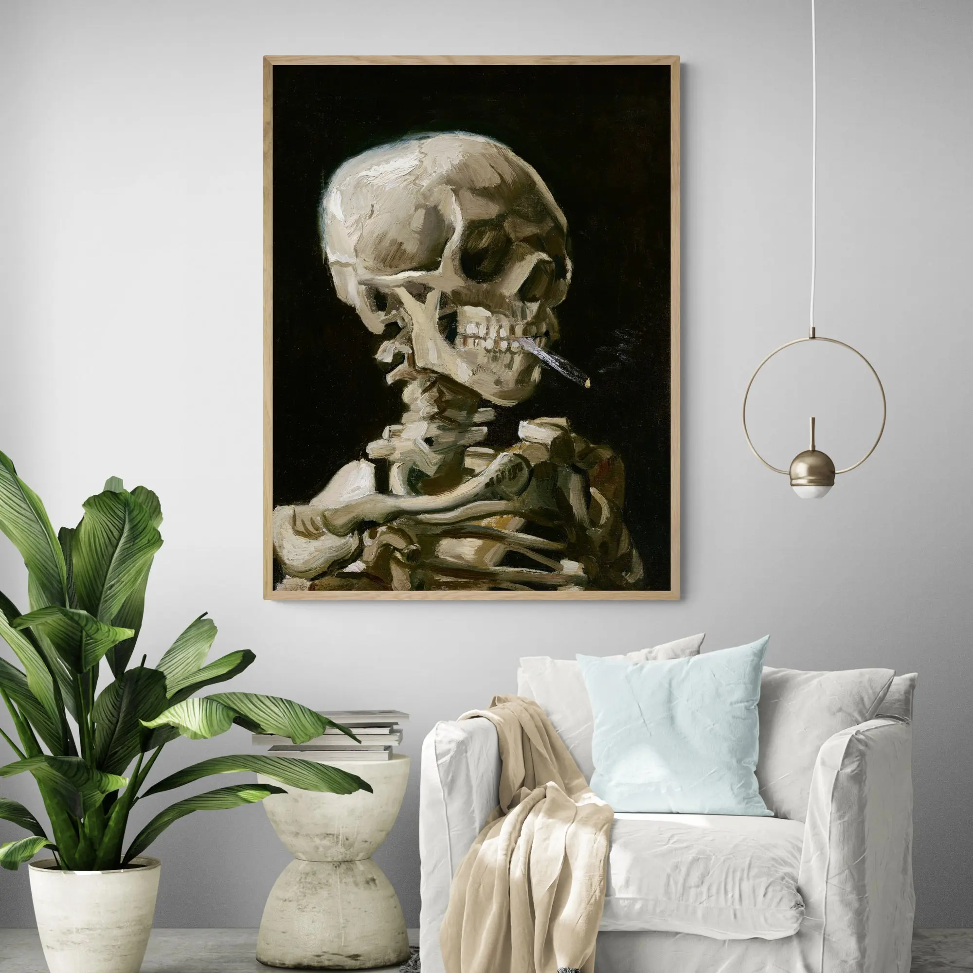 Head Of A Skeleton 1886 by Van Gogh