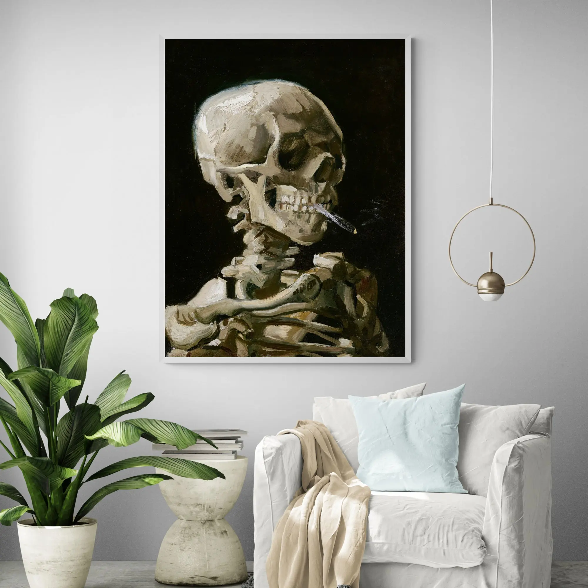 Head Of A Skeleton 1886 by Van Gogh - Image 3