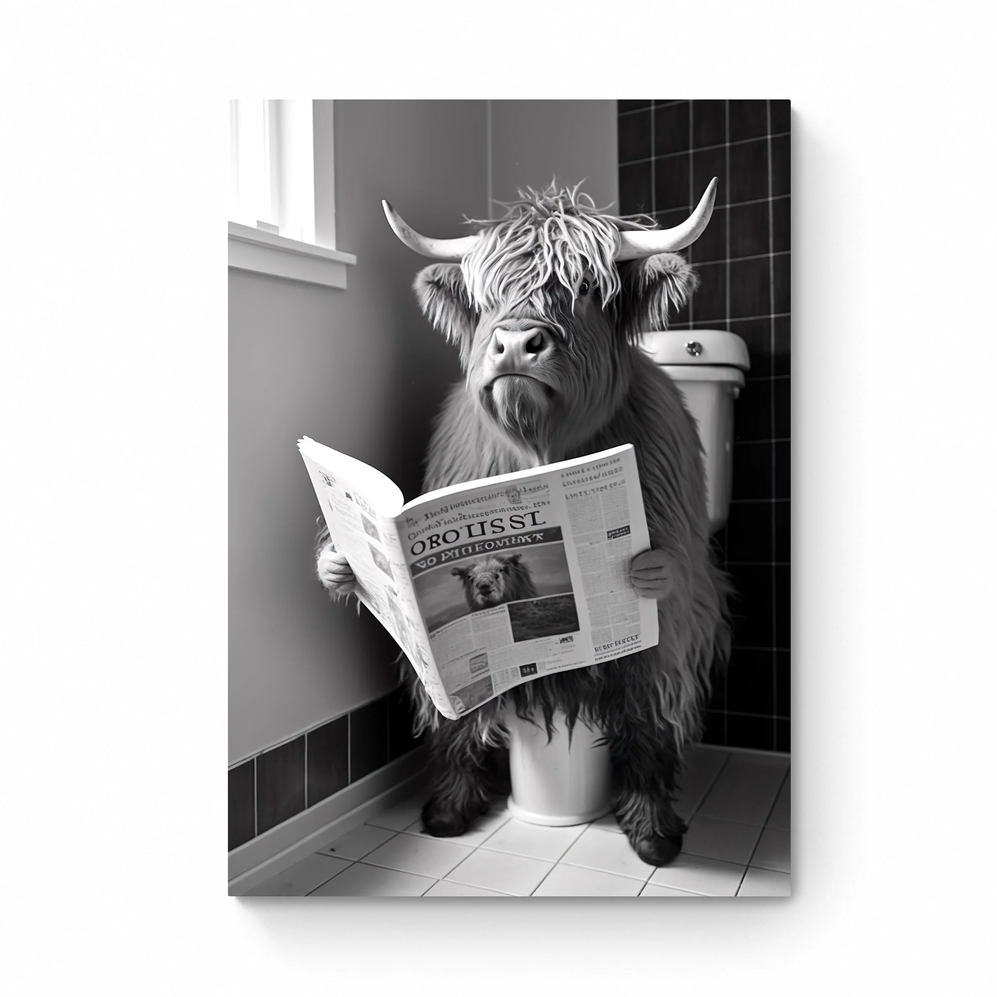 Highland Cow Art Print - Image 3