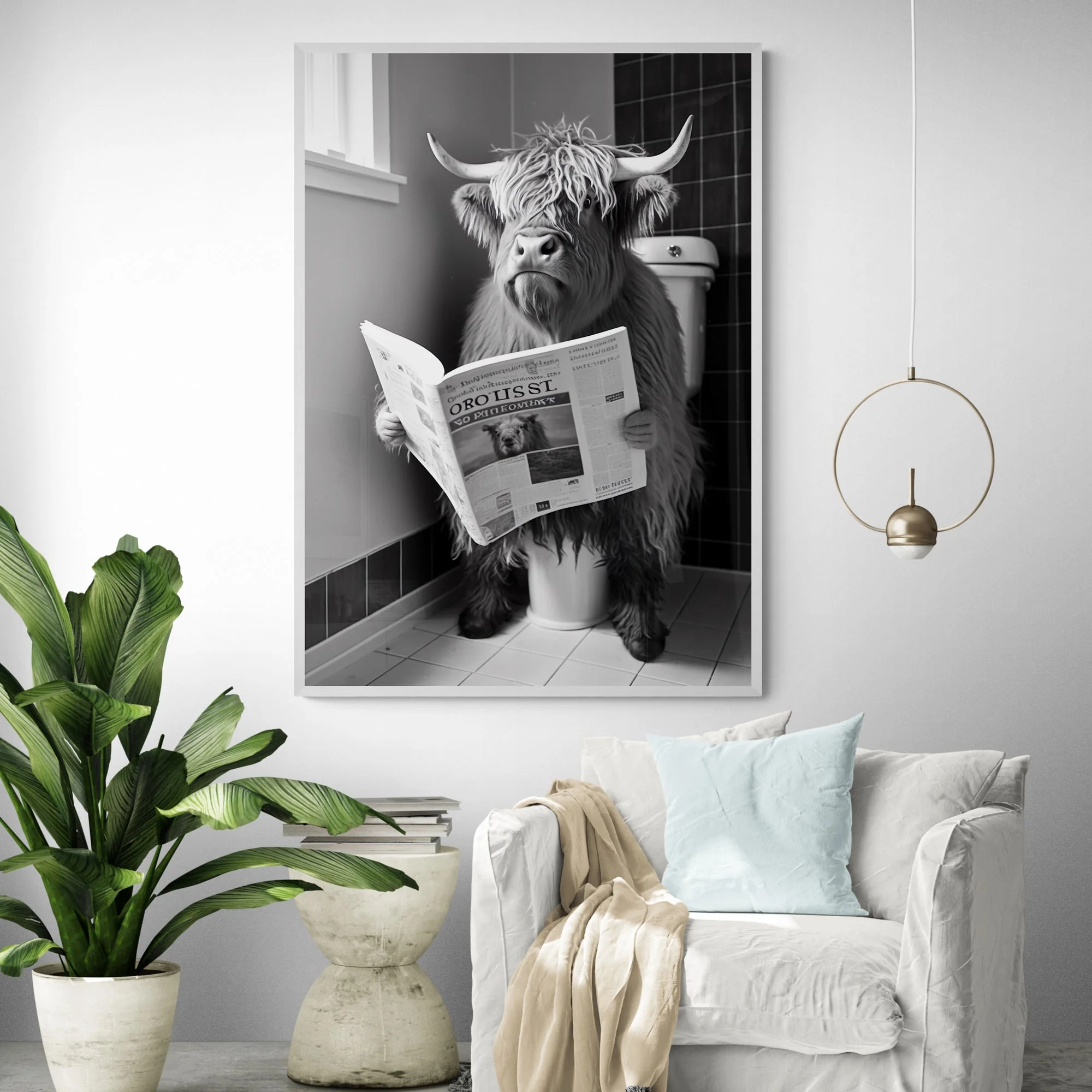 Highland Cow Art Print - Image 4