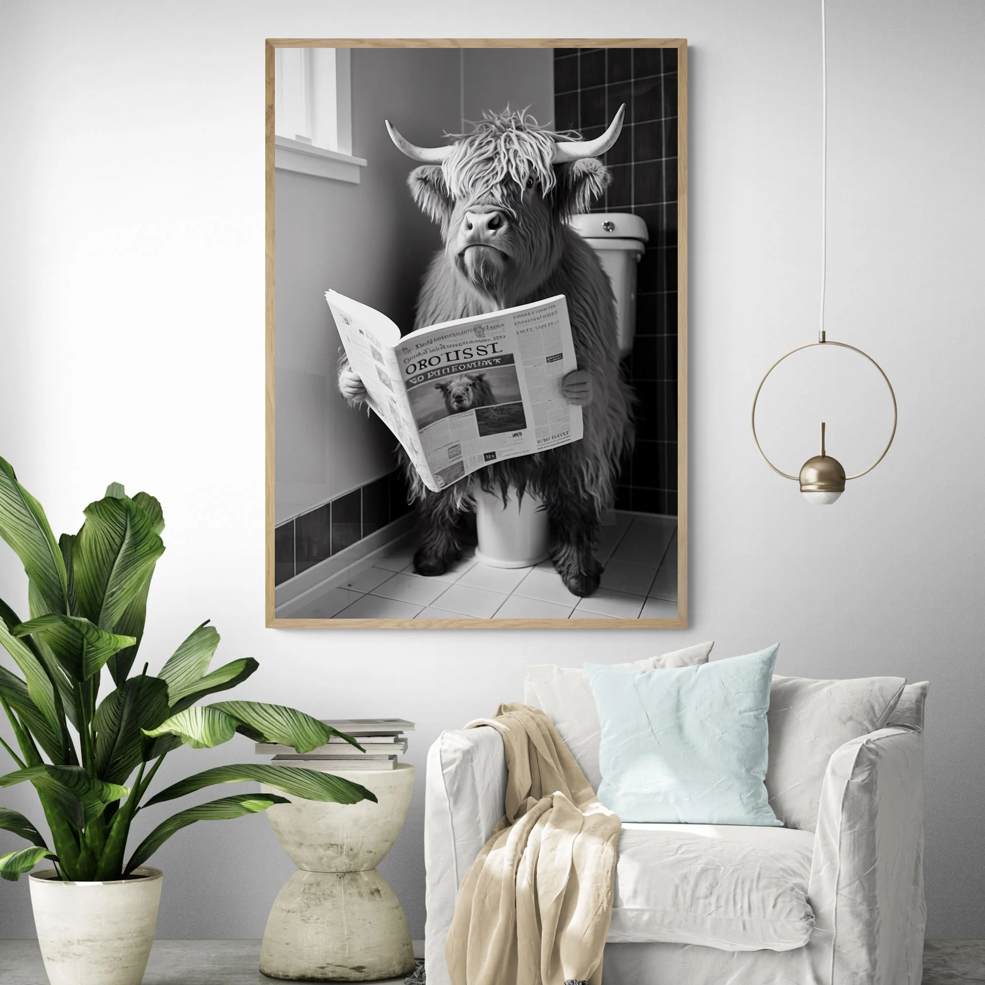 Highland Cow Art Print - Image 5