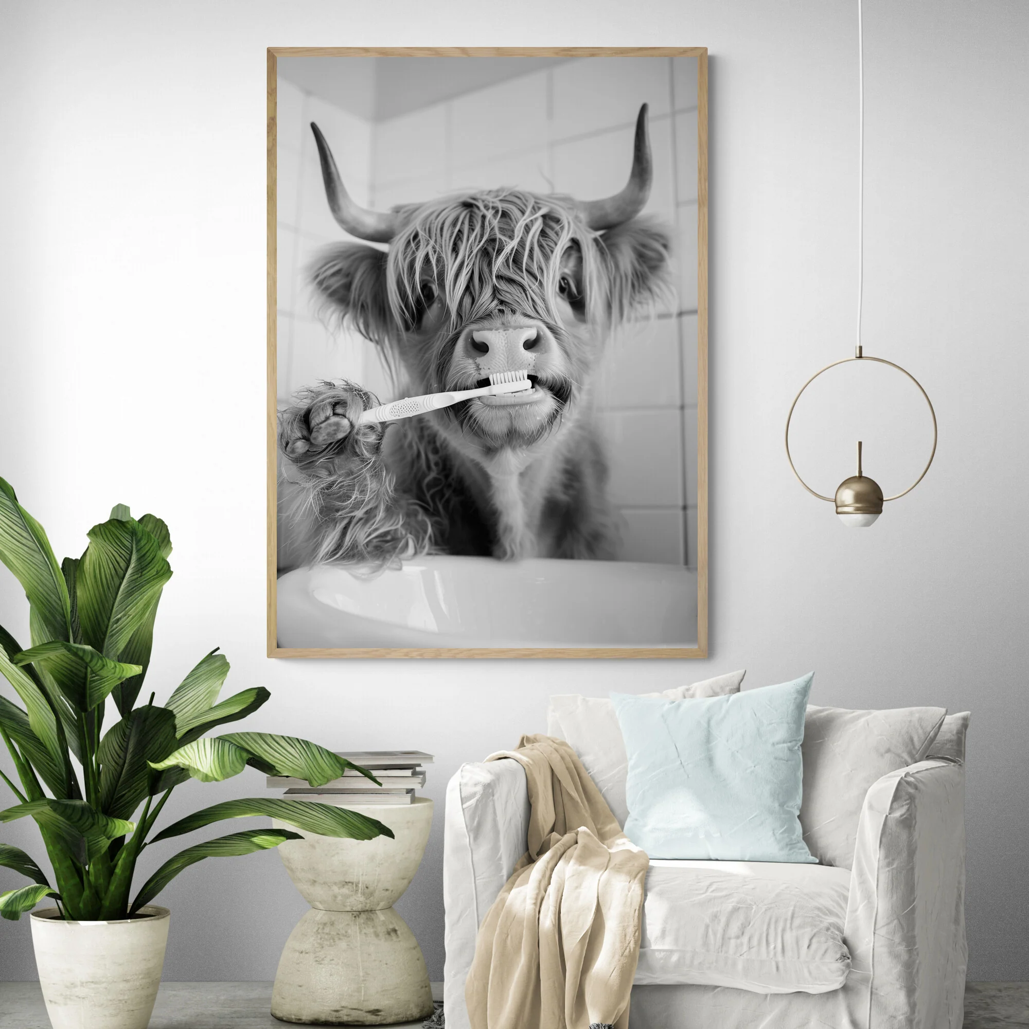 Hygienic Cow Art Print - Image 4