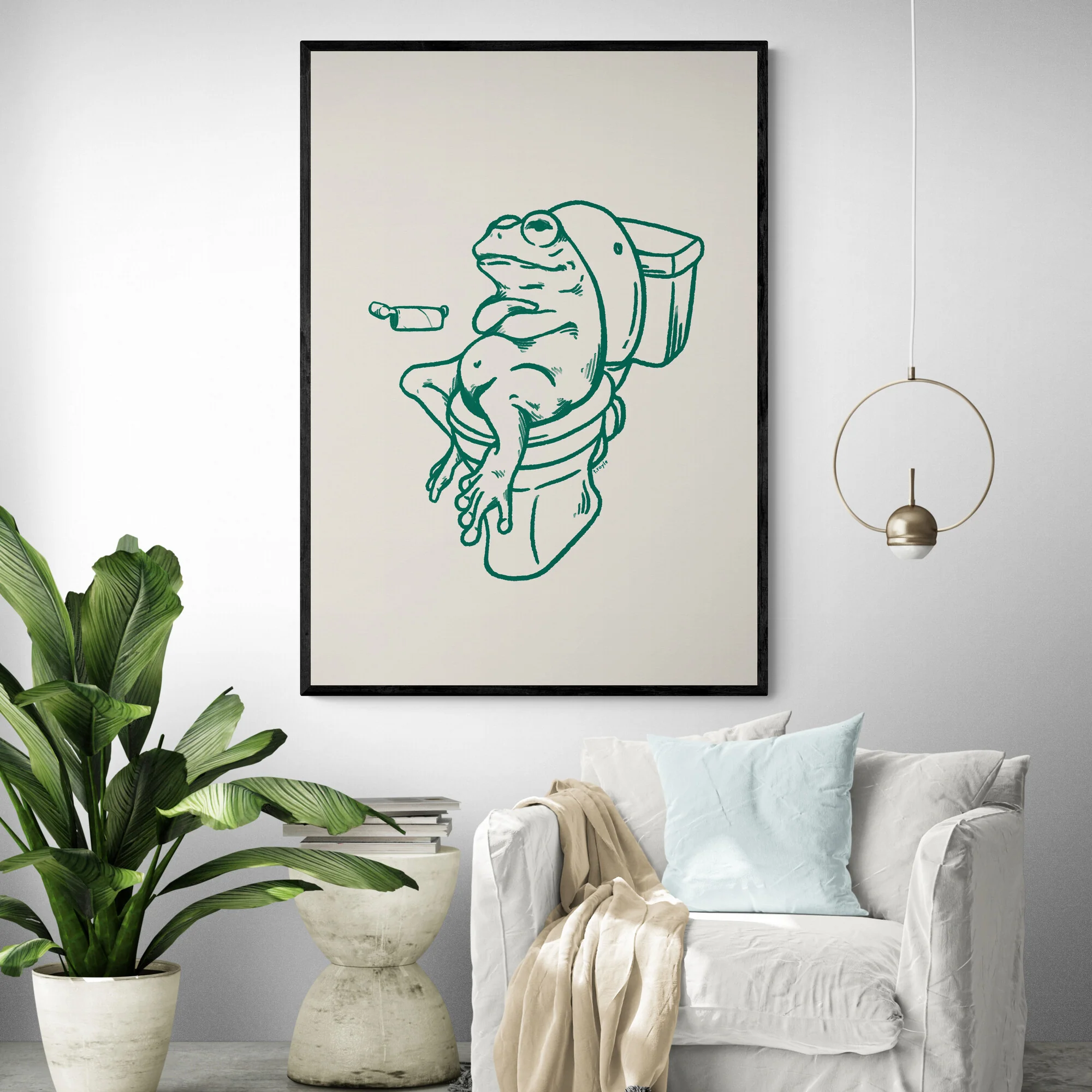 Impatient Green Frog by Tara Royle - Image 2