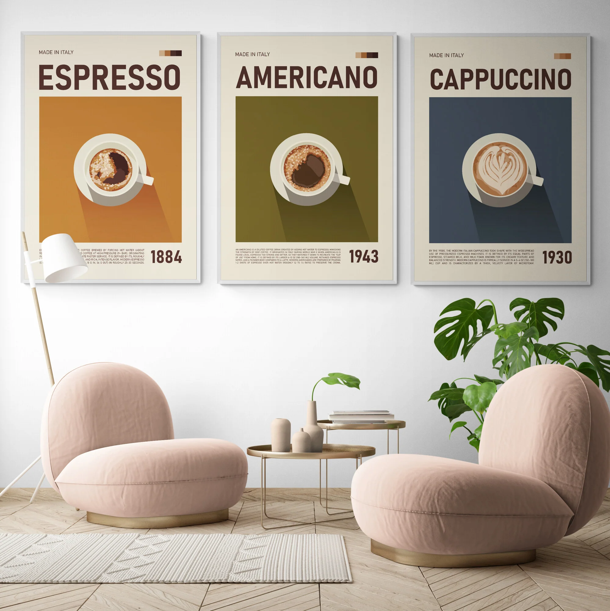 Italian Coffee Collection Set of 3 Art Prints - Image 4