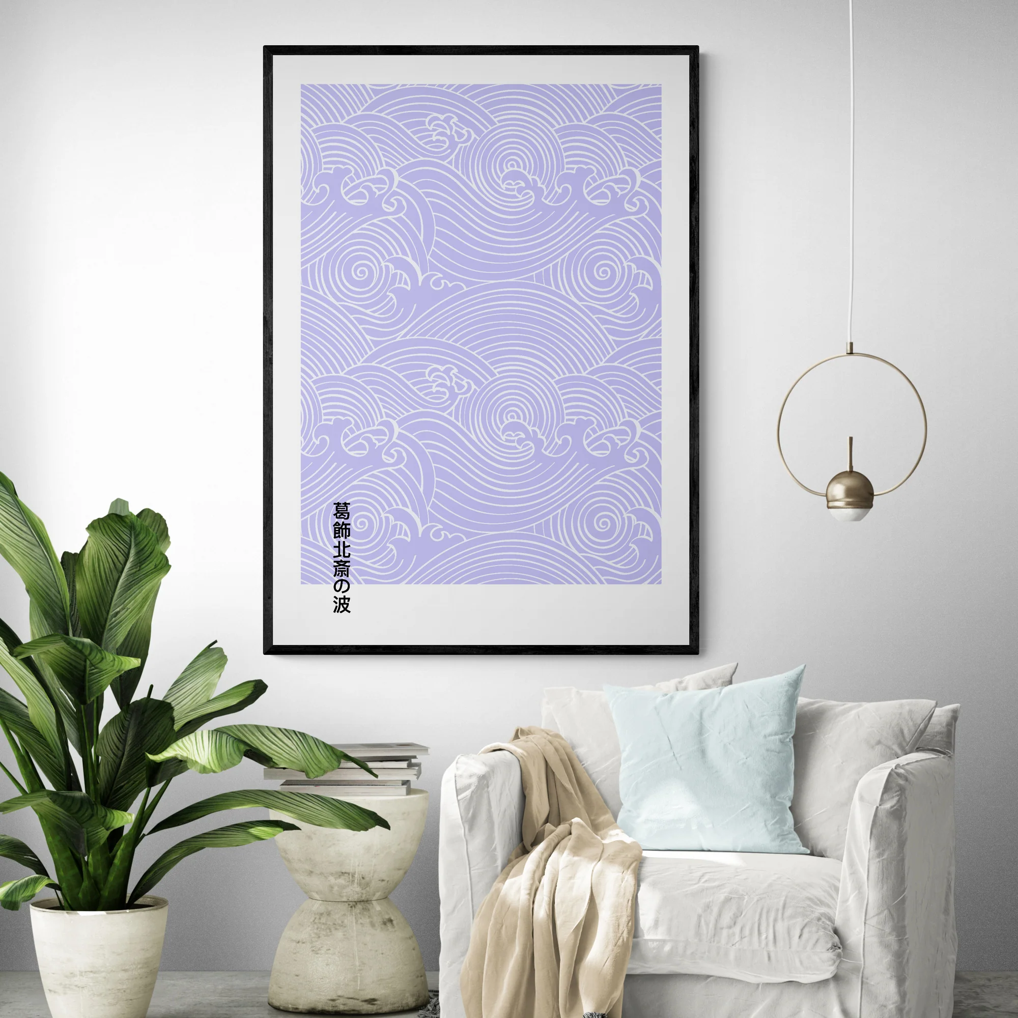 Purple Waves by Hokusai - Image 2