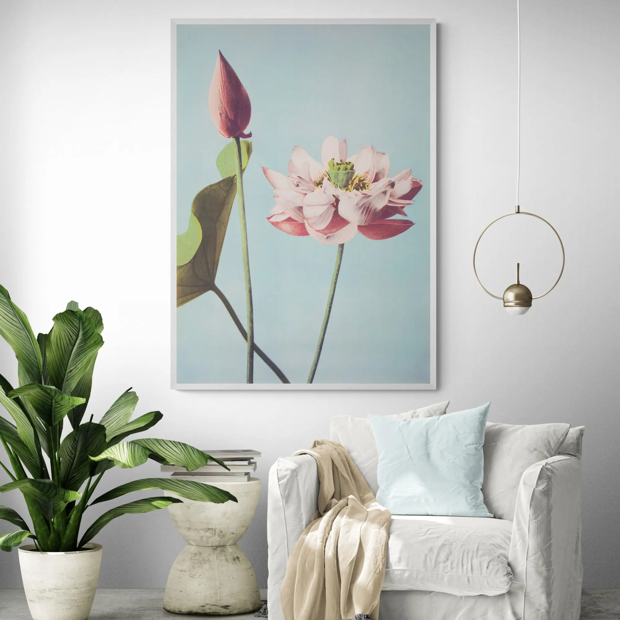 Japanese Lotus Flowers by Ogawa Kazumasa - Image 3