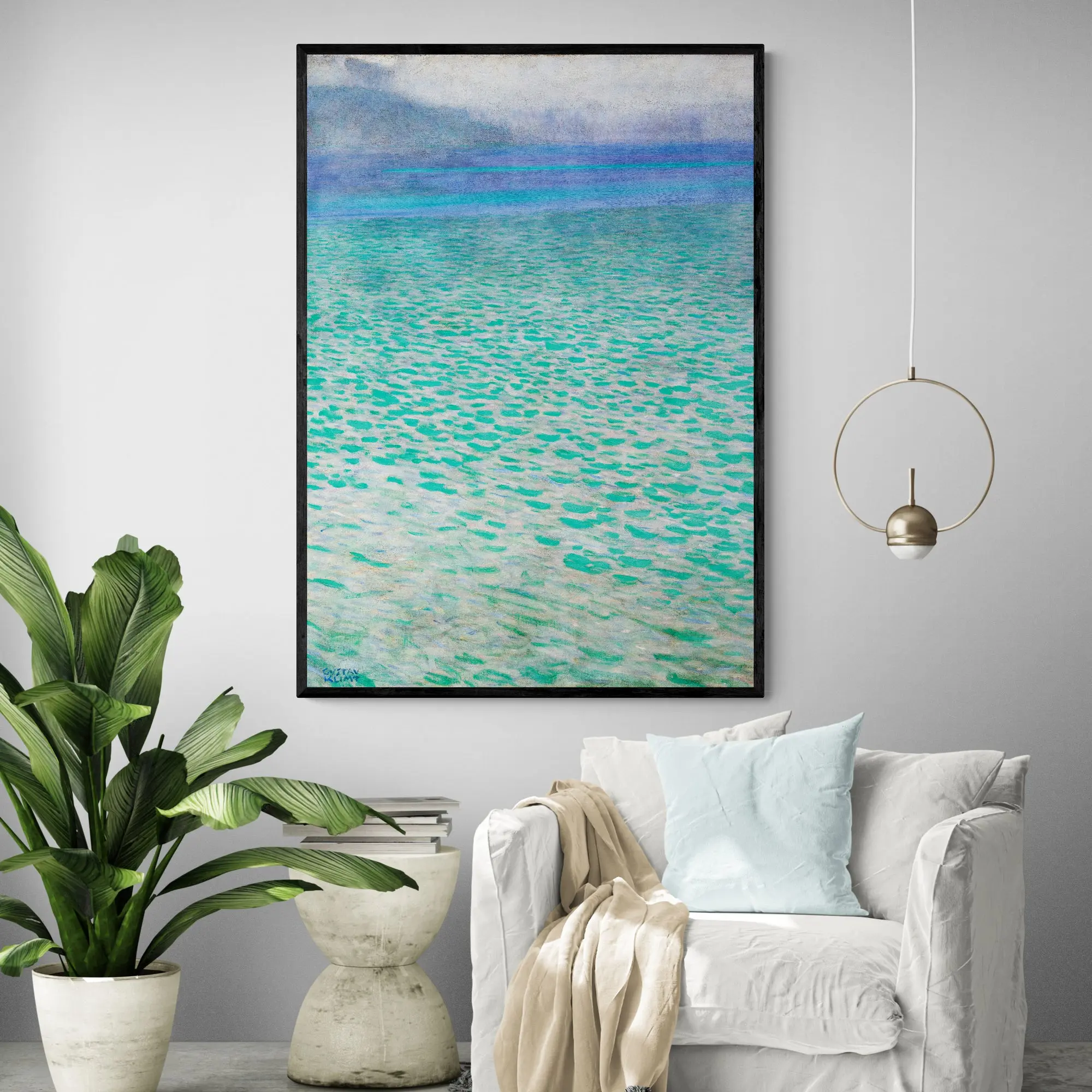 Lake Attersee by Gustav Klimt Art Print - Image 3
