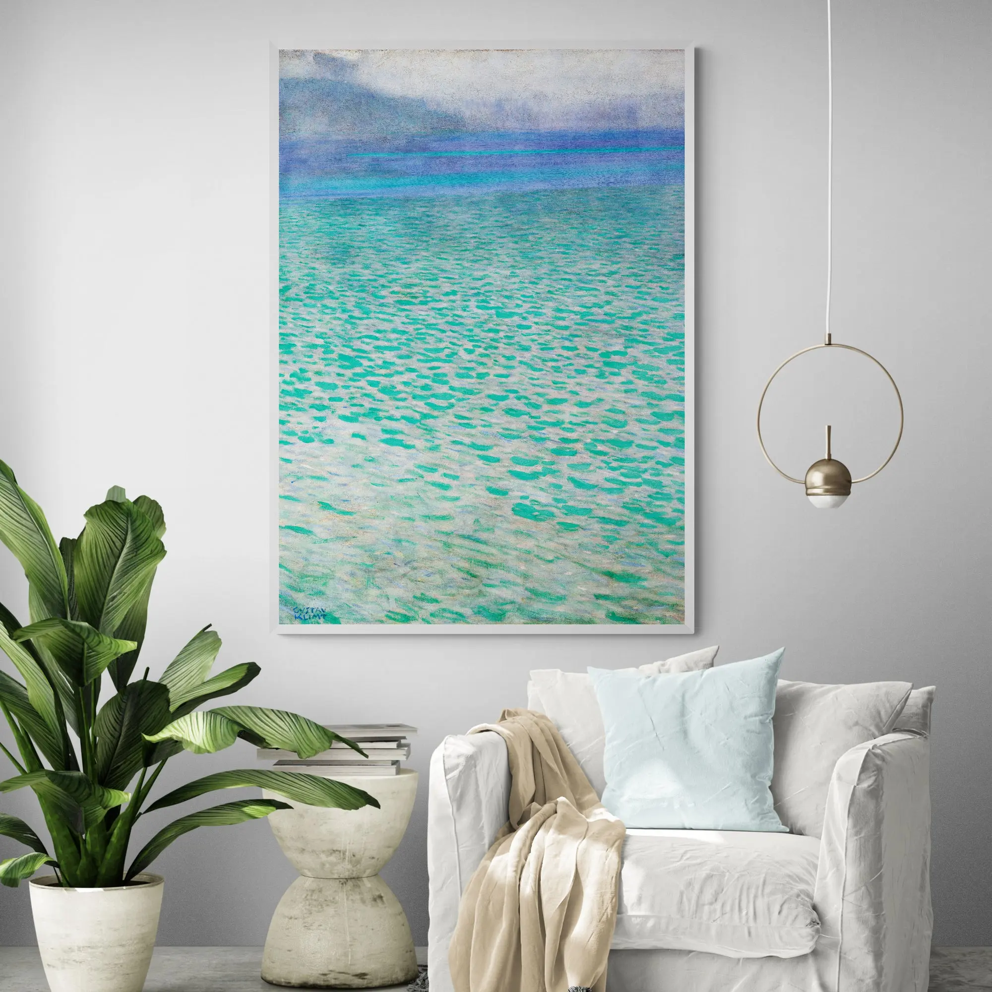 Lake Attersee by Gustav Klimt Art Print - Image 4